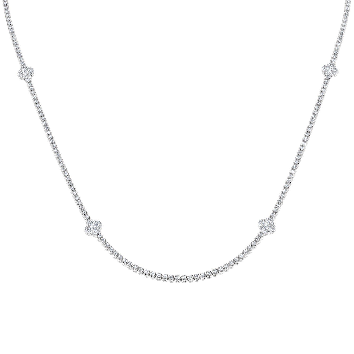 Round Diamond Necklace