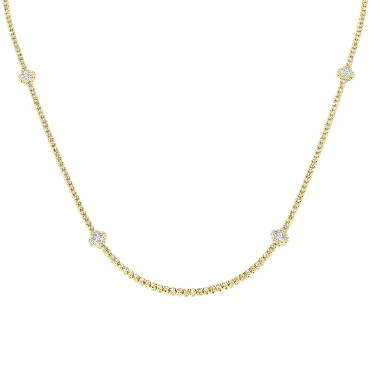 Round Diamond Necklace