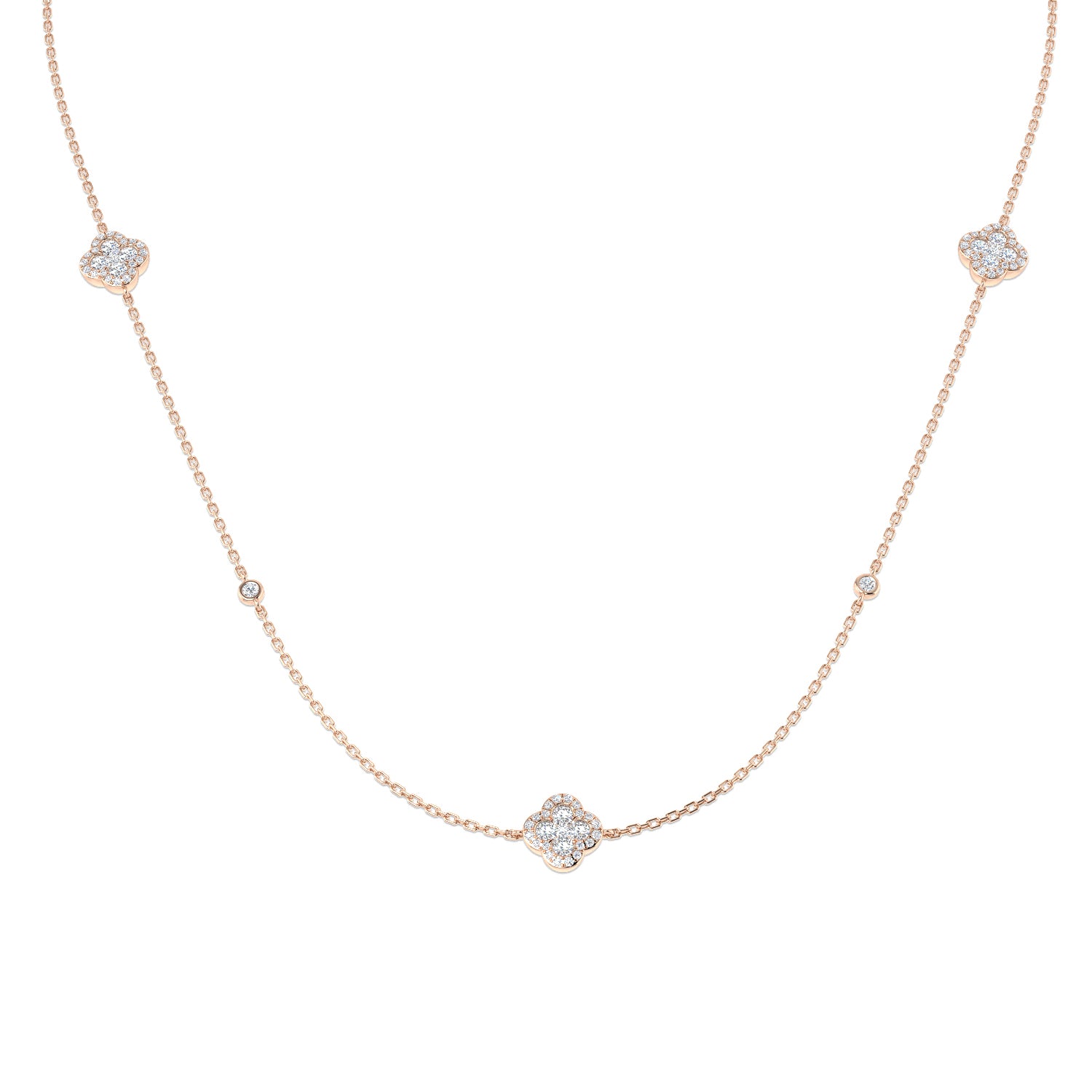 Round Diamond Necklace