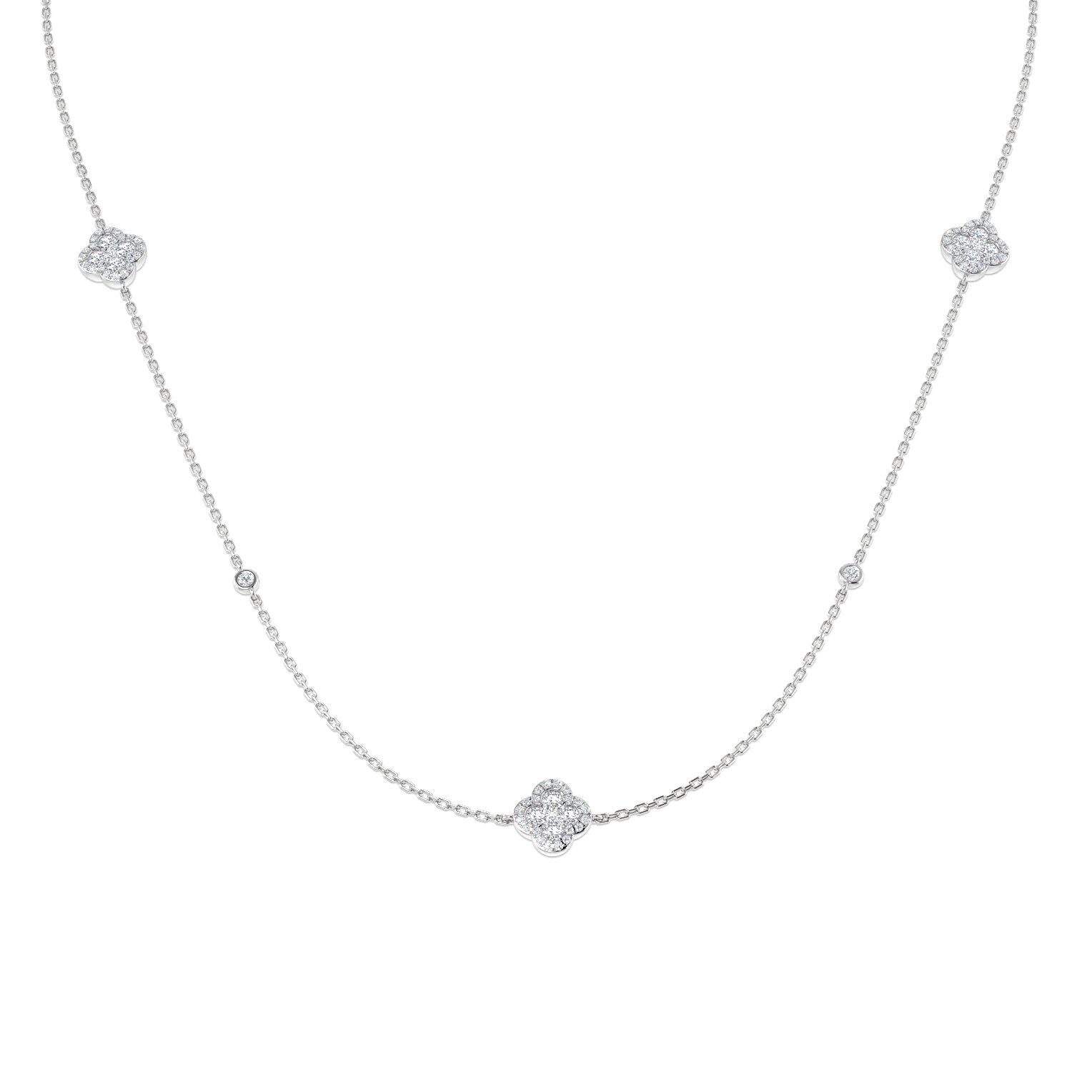 Round Diamond Necklace