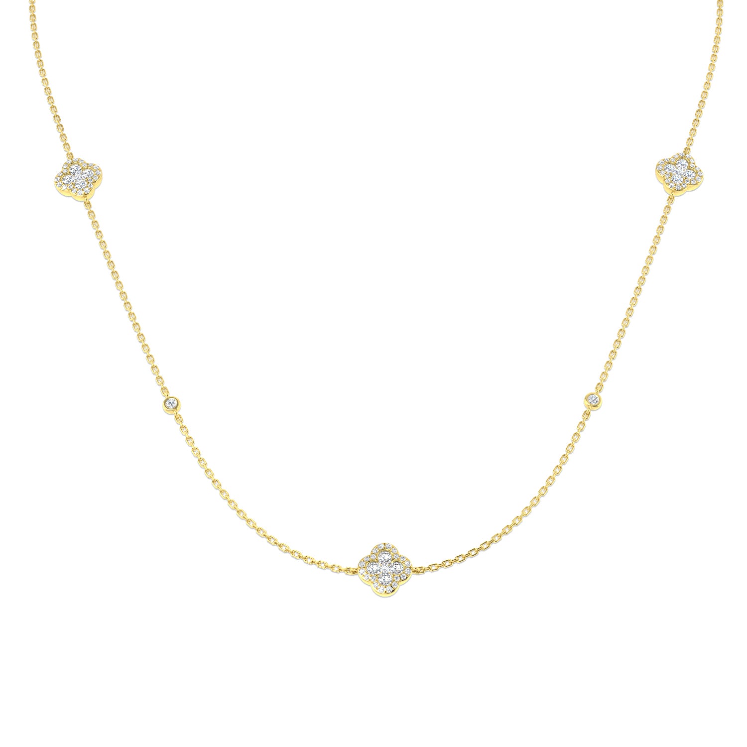 Round Diamond Necklace