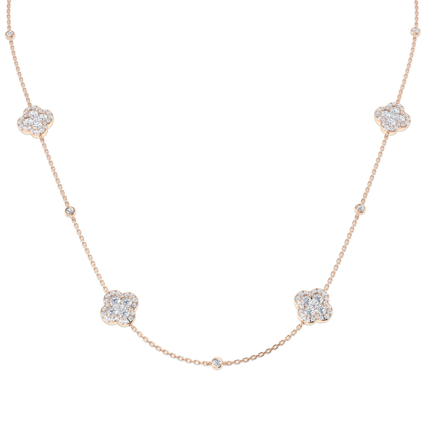 Round Diamond Necklace