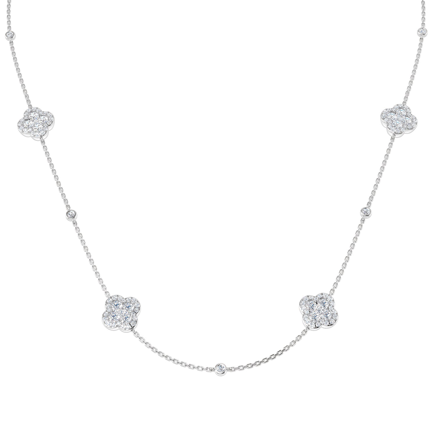 Round Diamond Necklace
