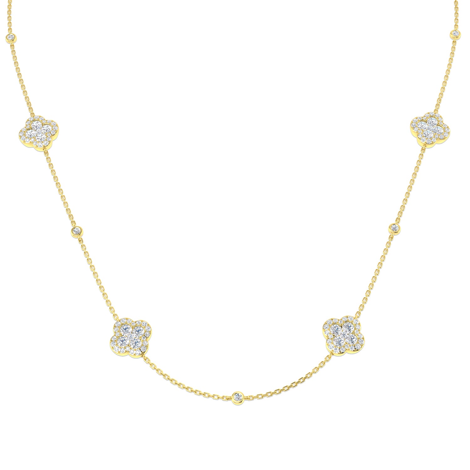 Round Diamond Necklace