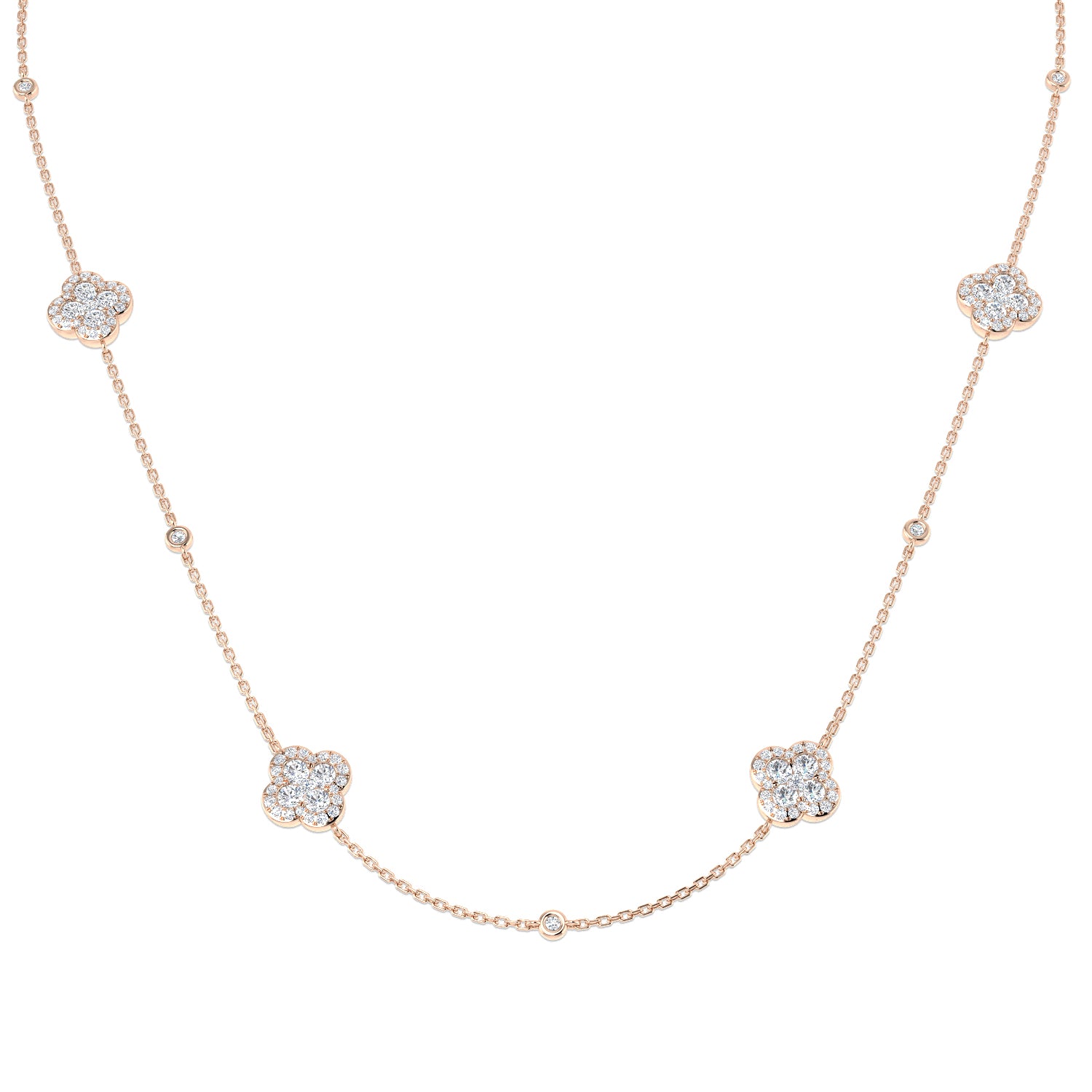 Round Diamond Necklace