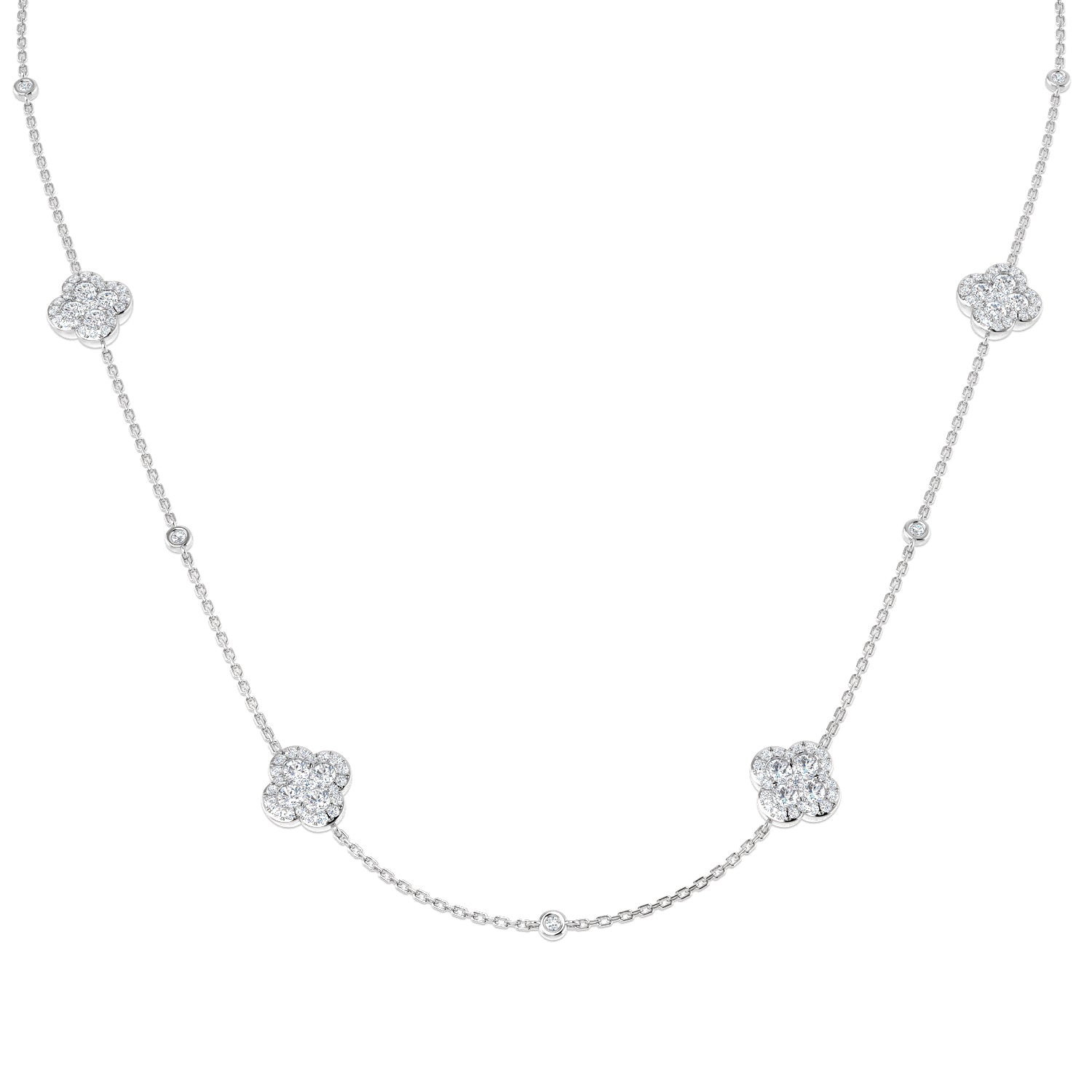 Round Diamond Necklace