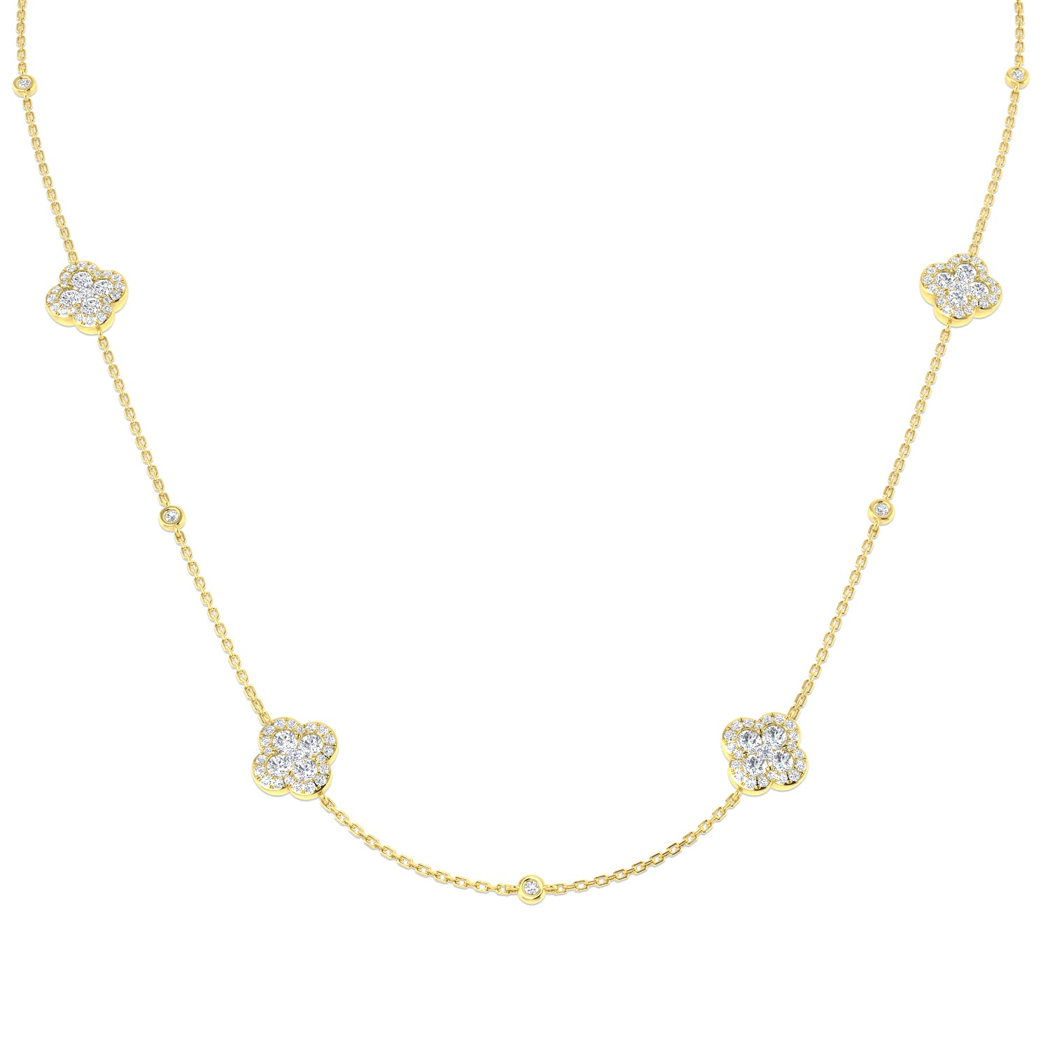 Round Diamond Necklace