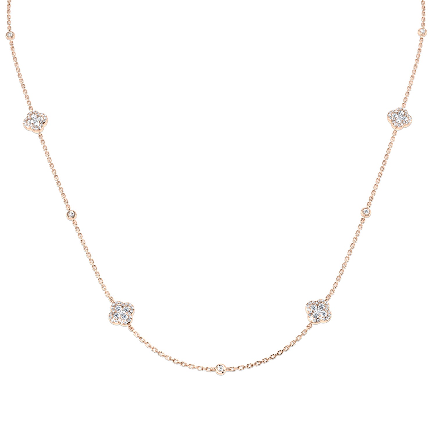 Round Diamond Necklace