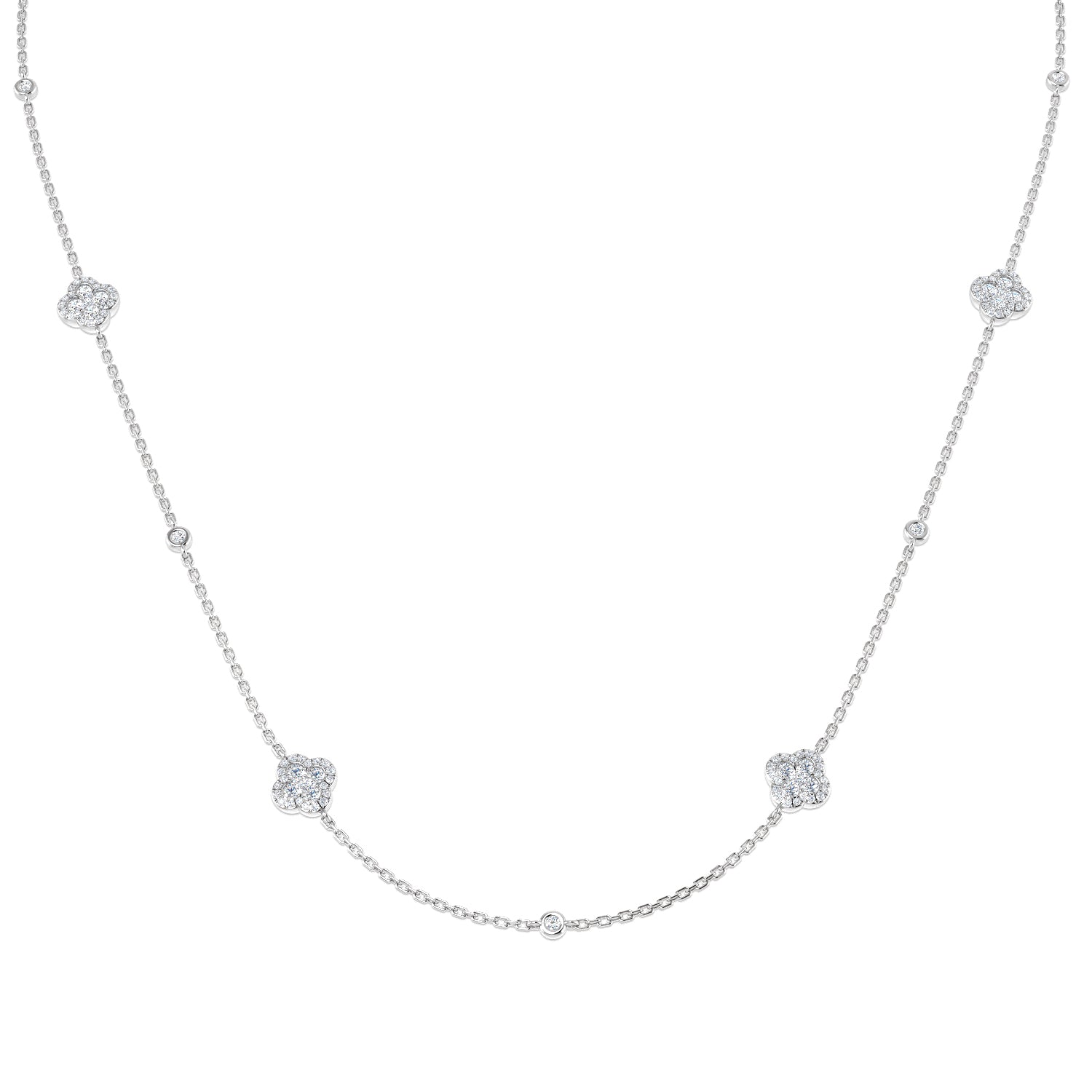 Round Diamond Necklace