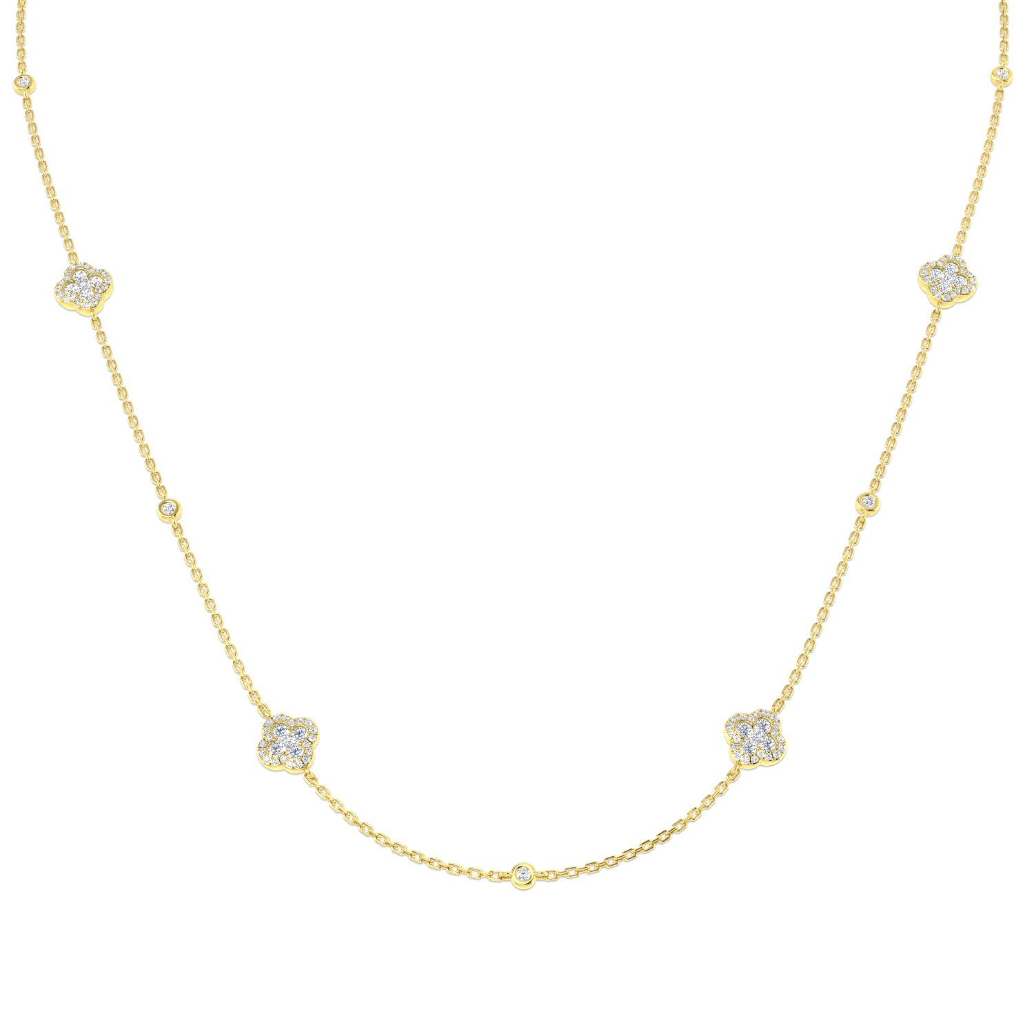 Round Diamond Necklace