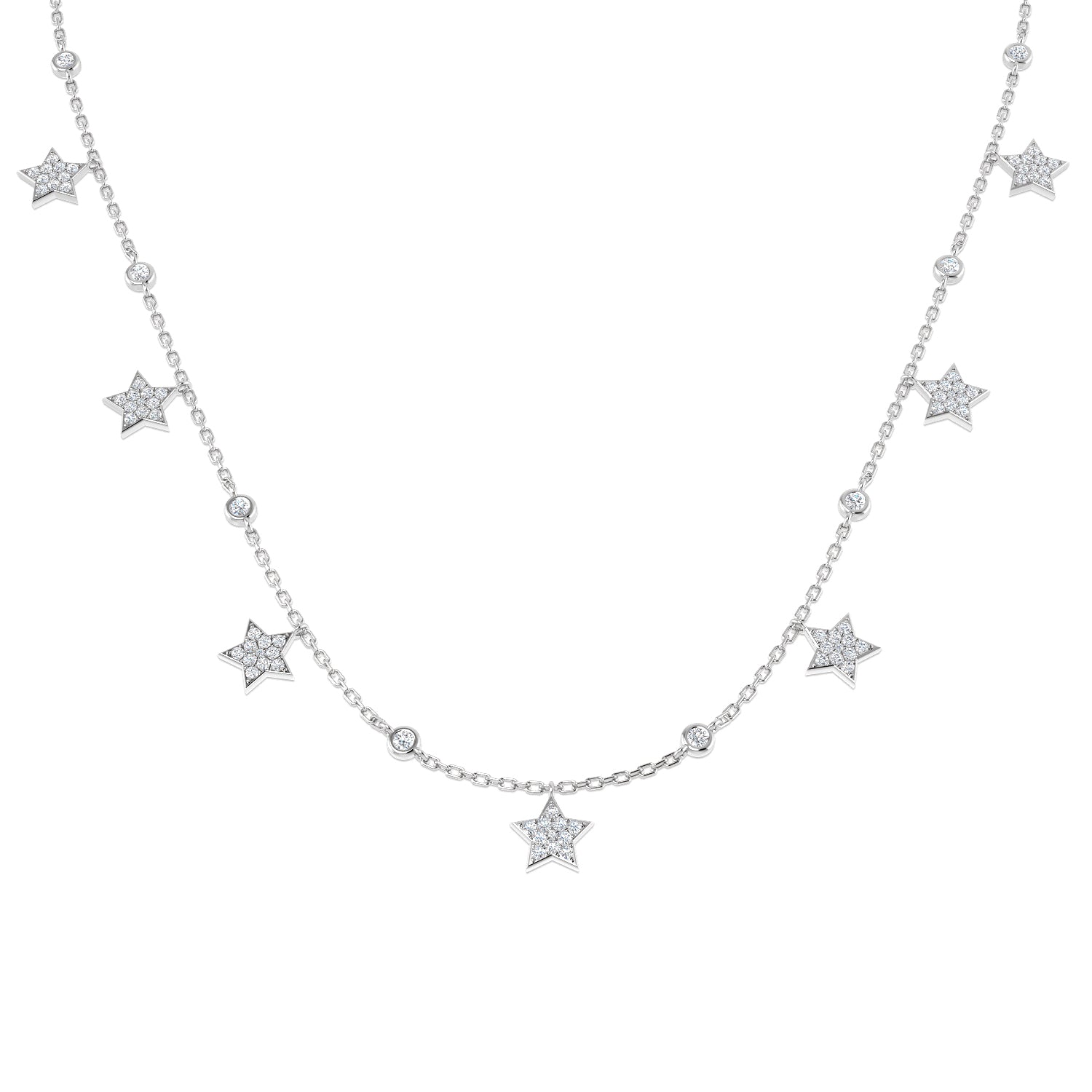 Round Diamond Necklace