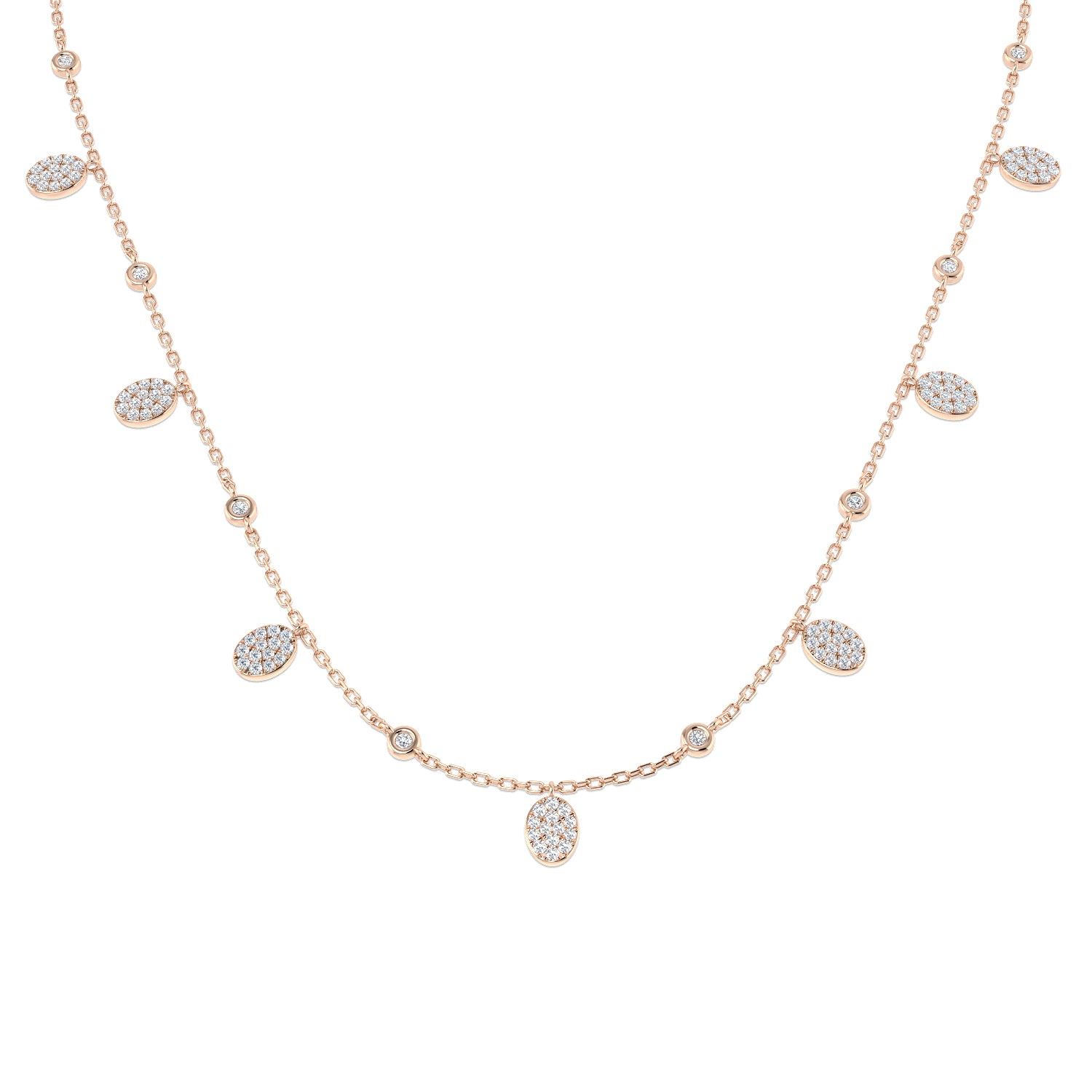 Round Diamond Necklace