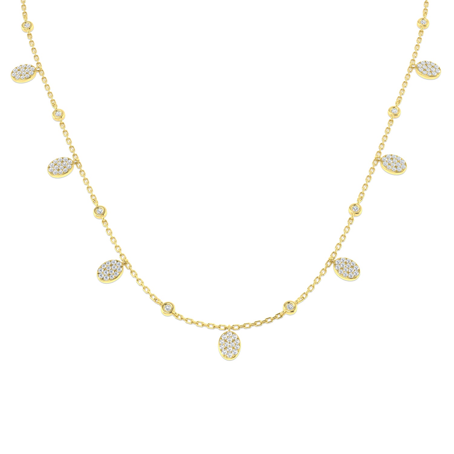 Round Diamond Necklace