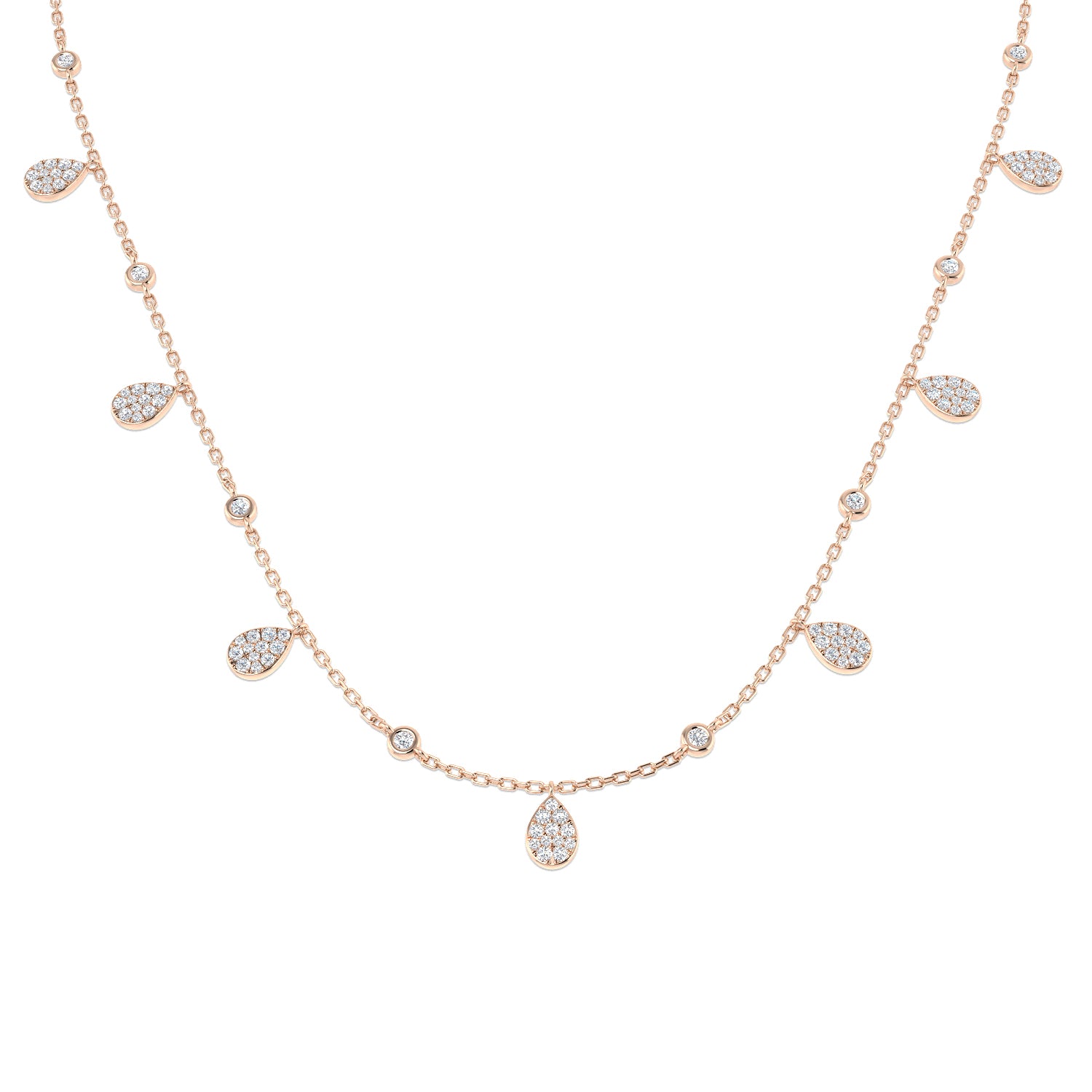 Round Diamond Necklace