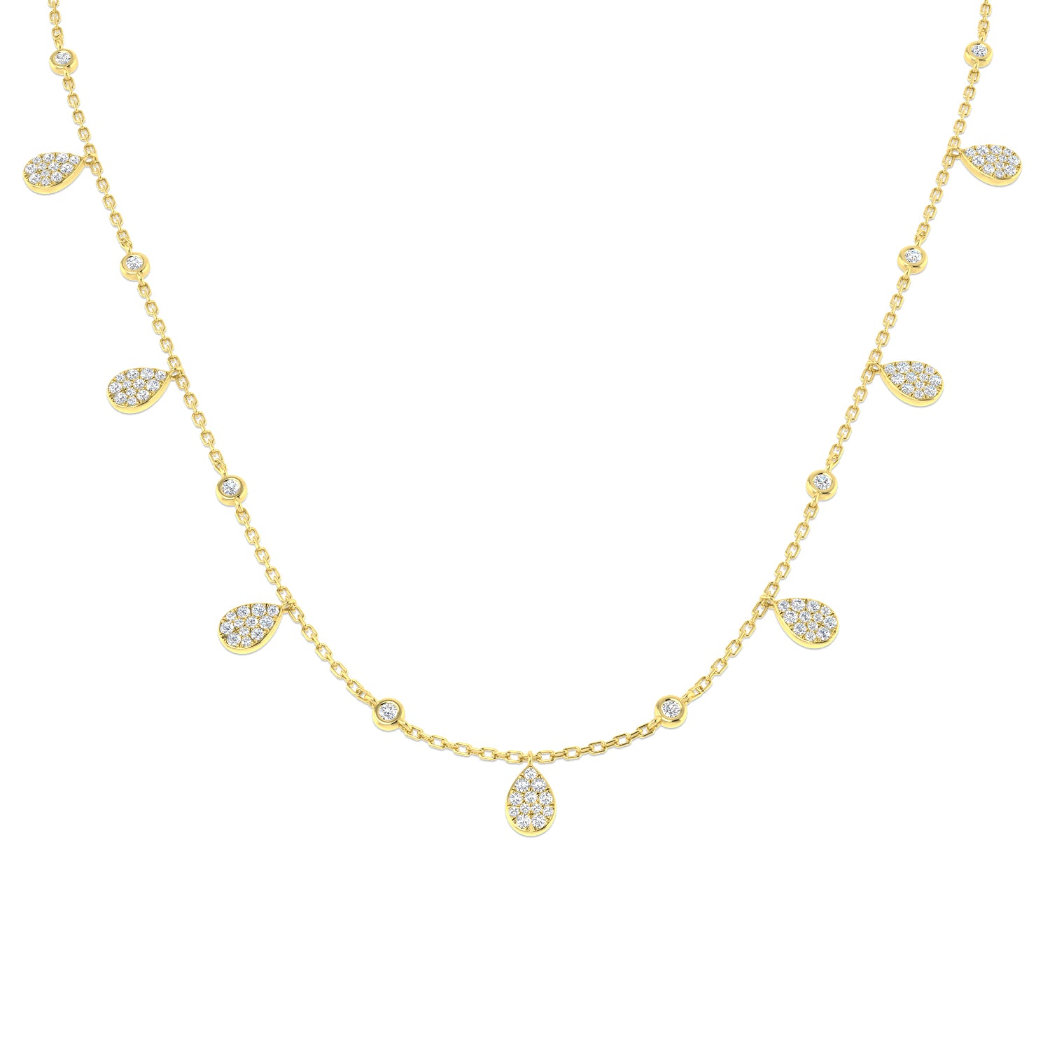 Round Diamond Necklace