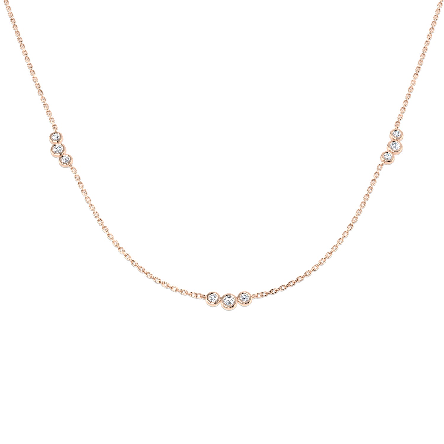 Round Diamond Necklace