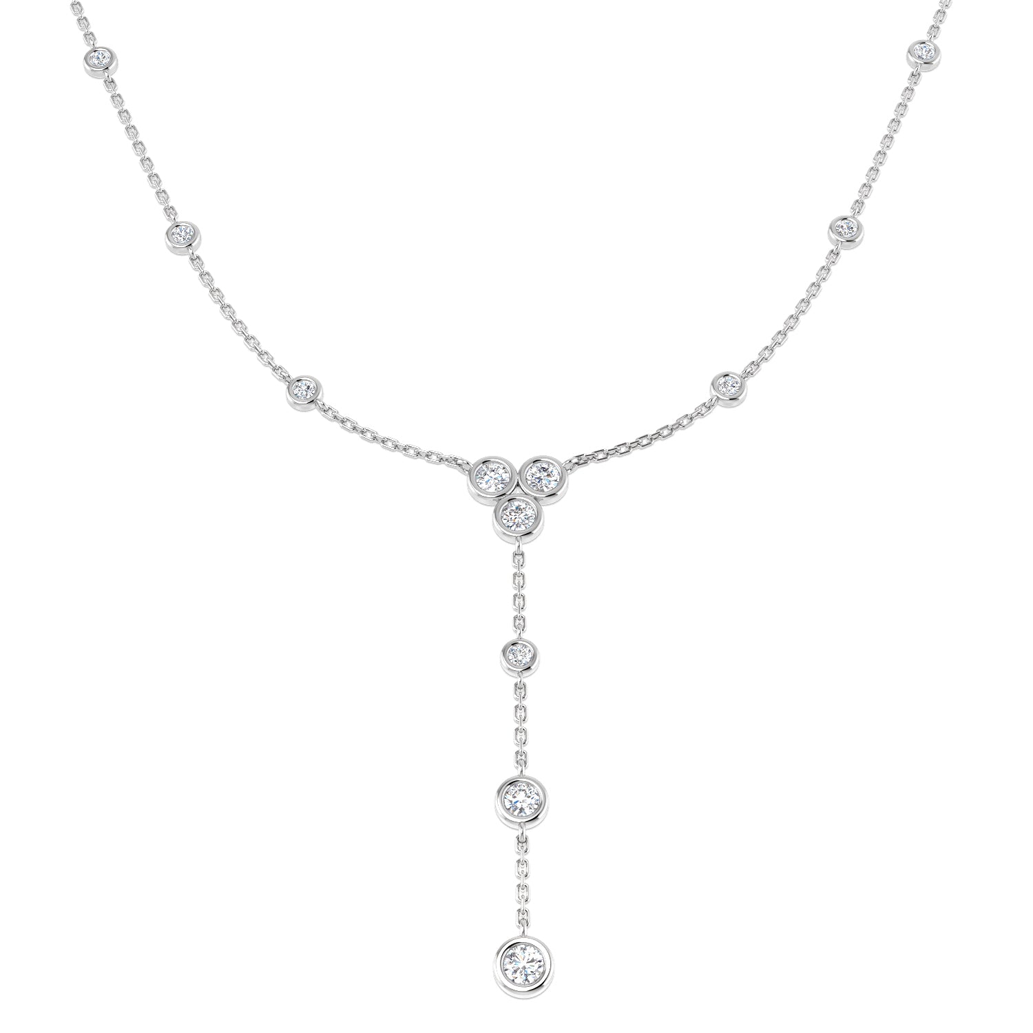 Round Diamond Necklace