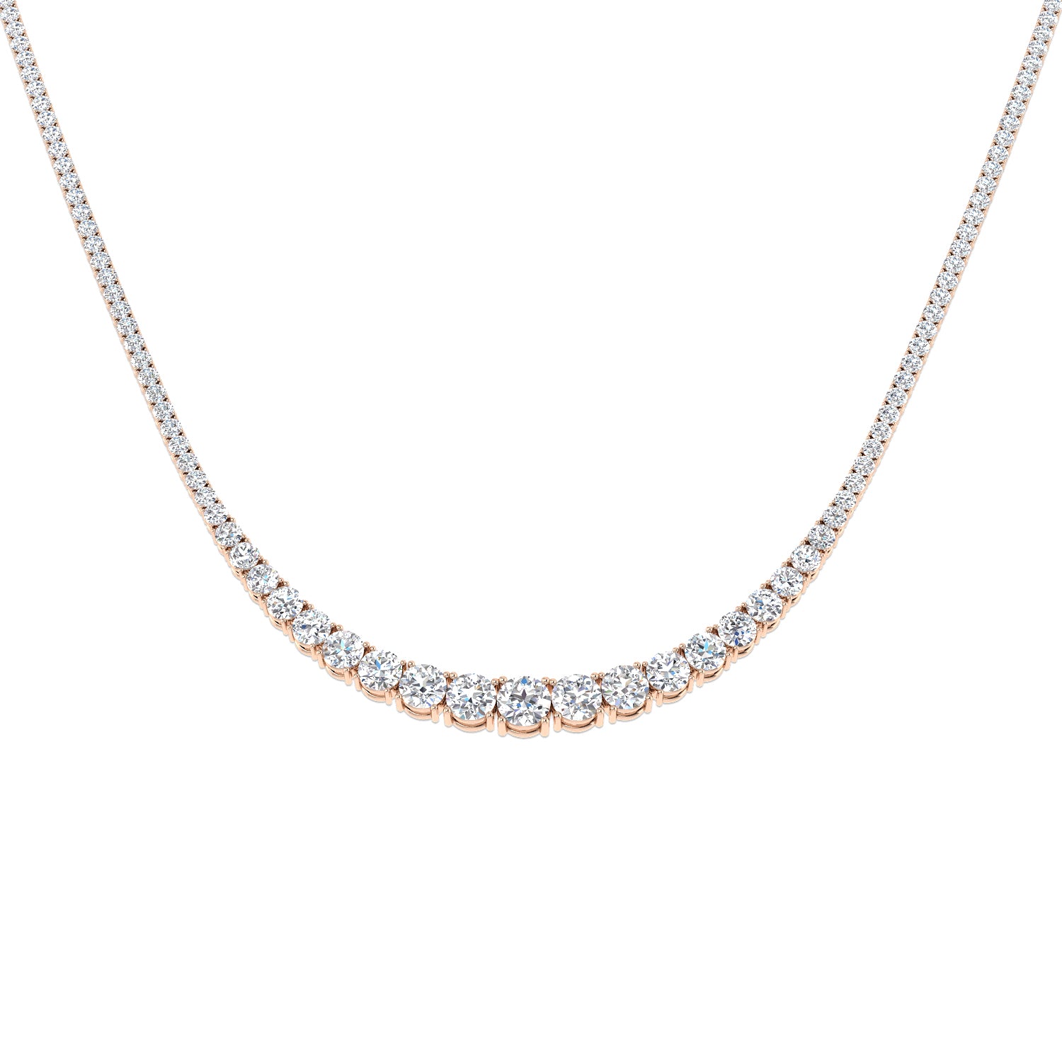 Round Diamond Necklace