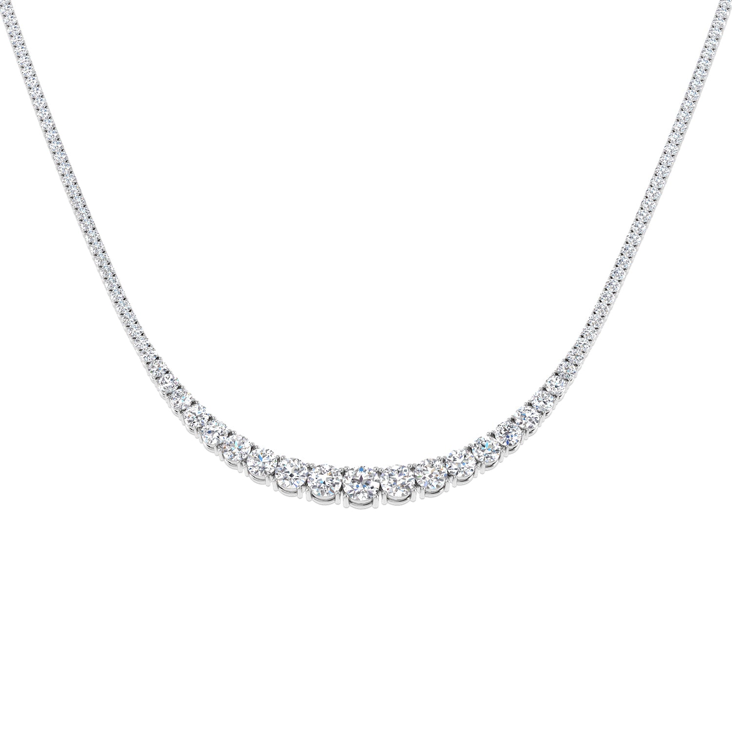 Round Diamond Necklace
