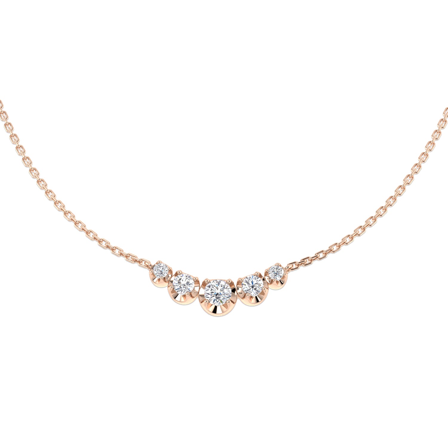 Round Diamond Necklace