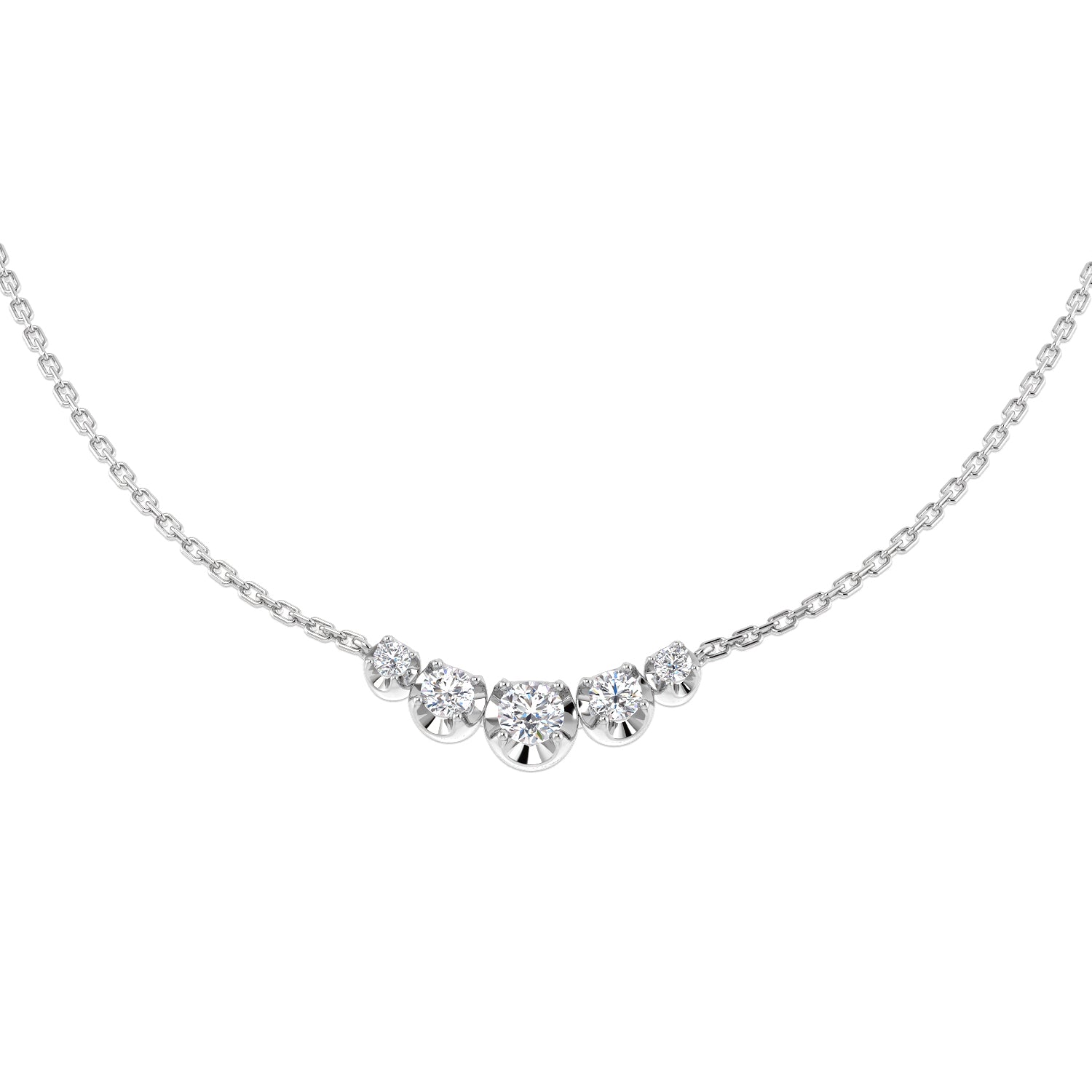 Round Diamond Necklace