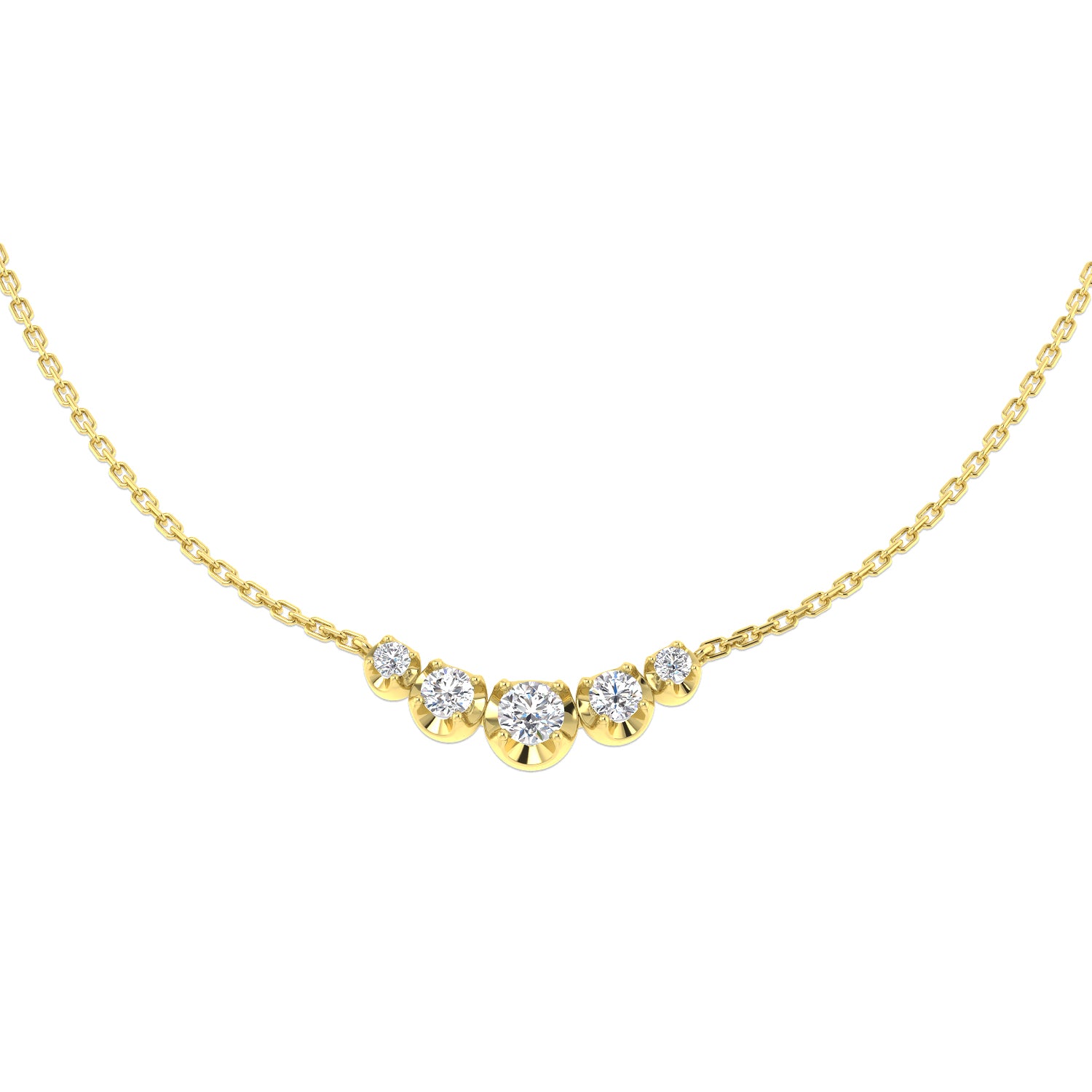 Round Diamond Necklace