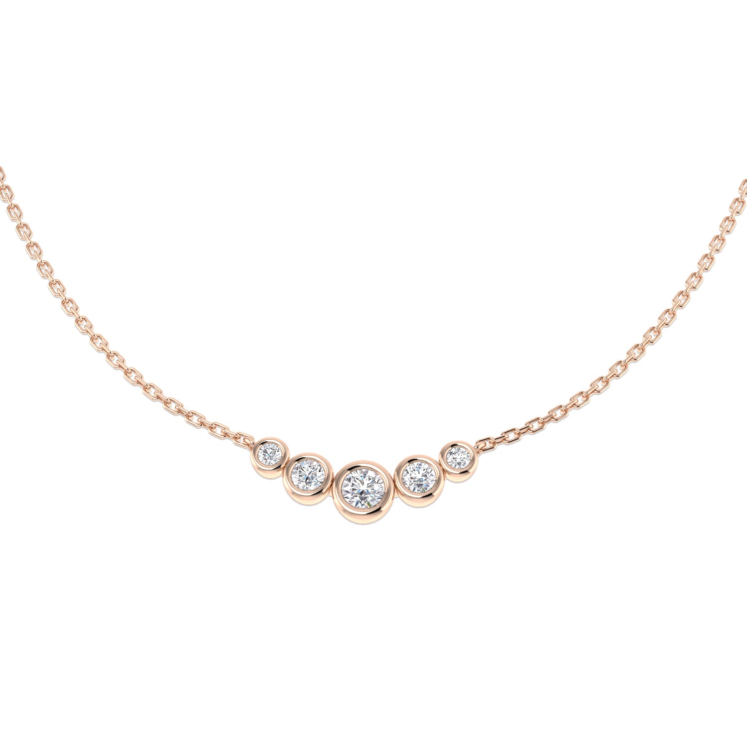 Round Diamond Necklace