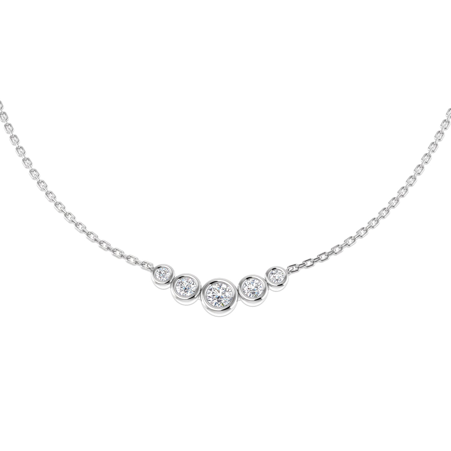 Round Diamond Necklace