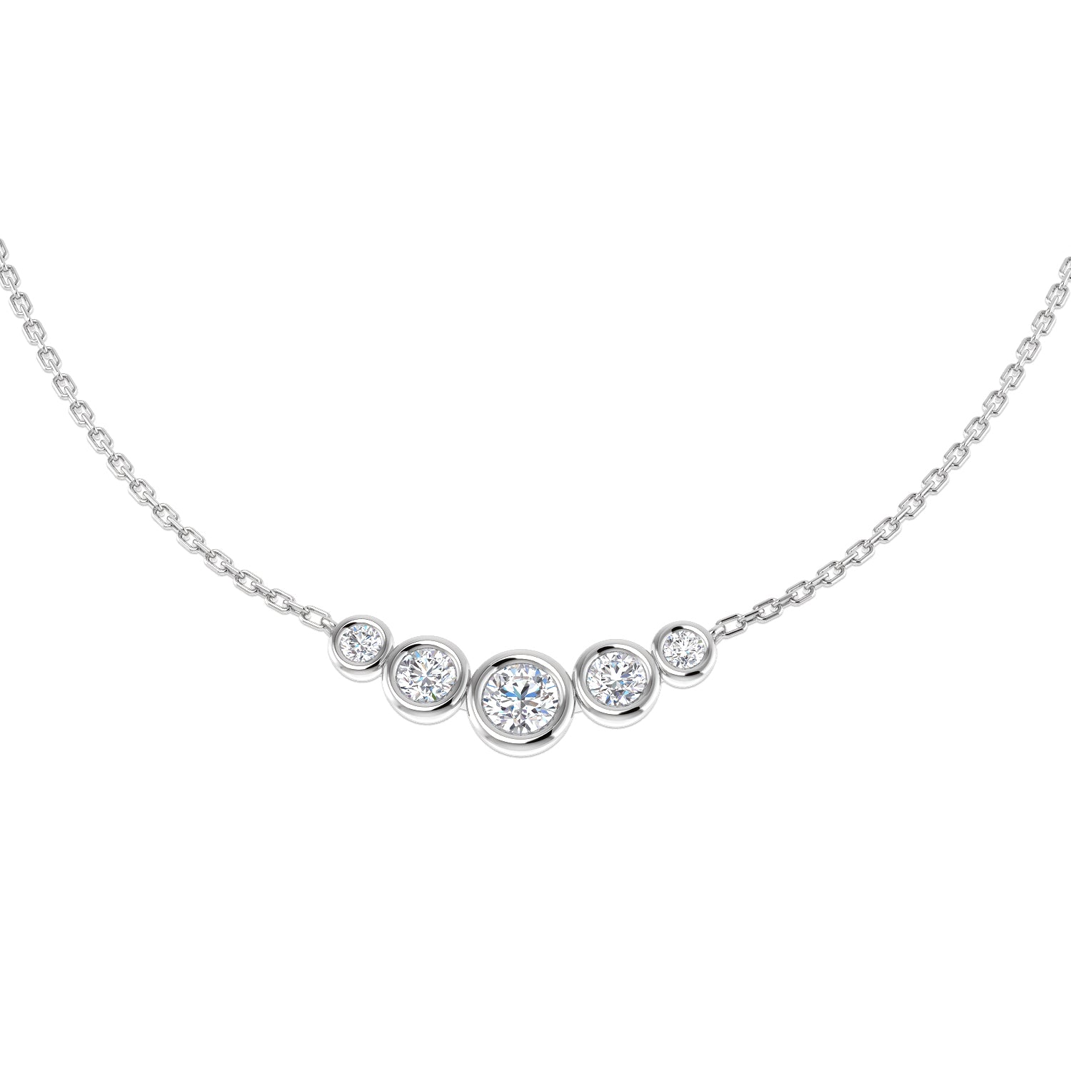 Round Diamond Necklace