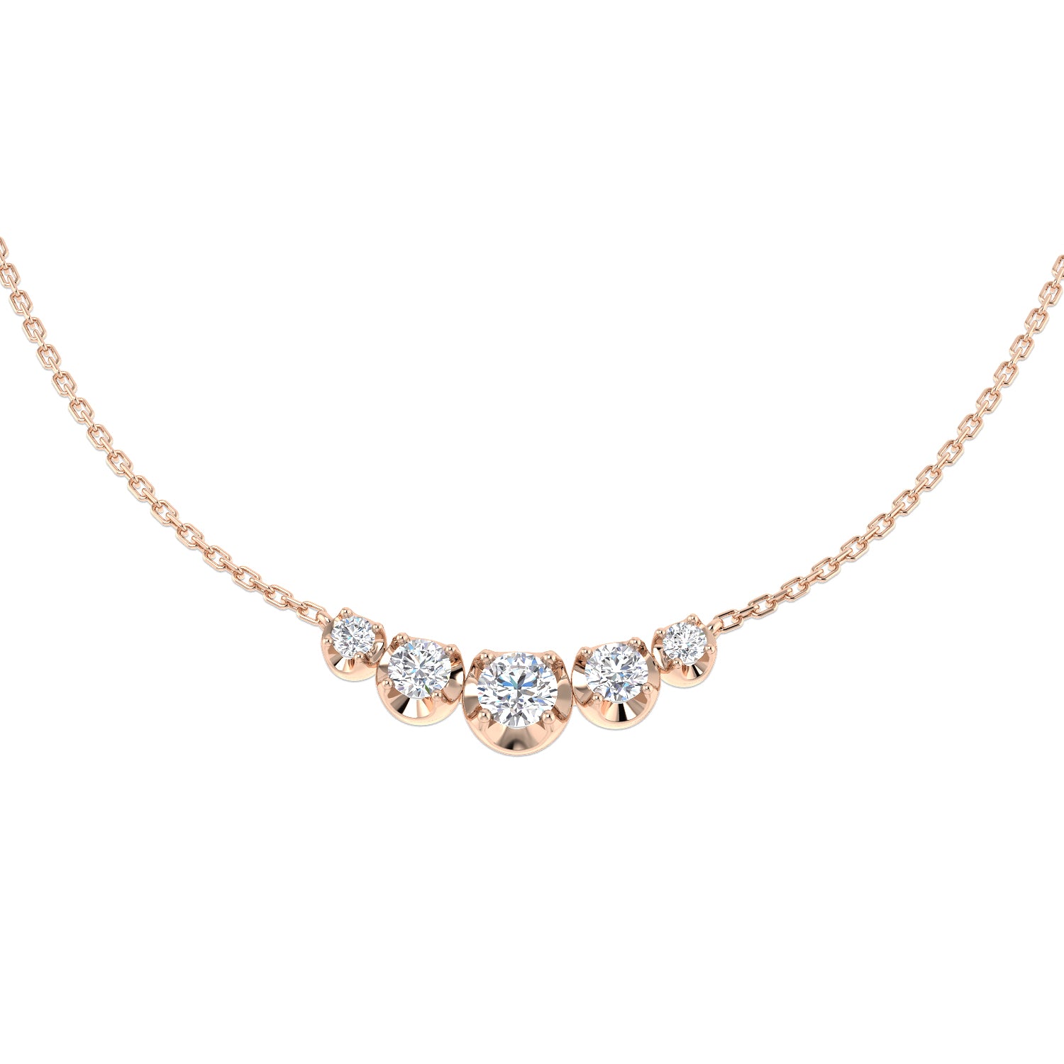 Round Diamond Necklace