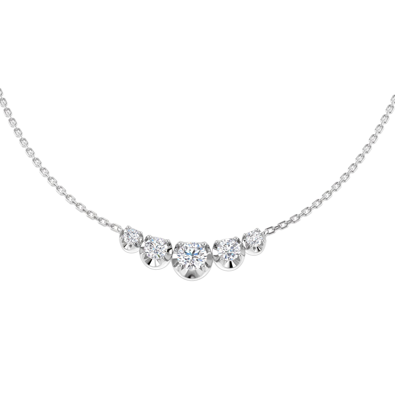 Round Diamond Necklace