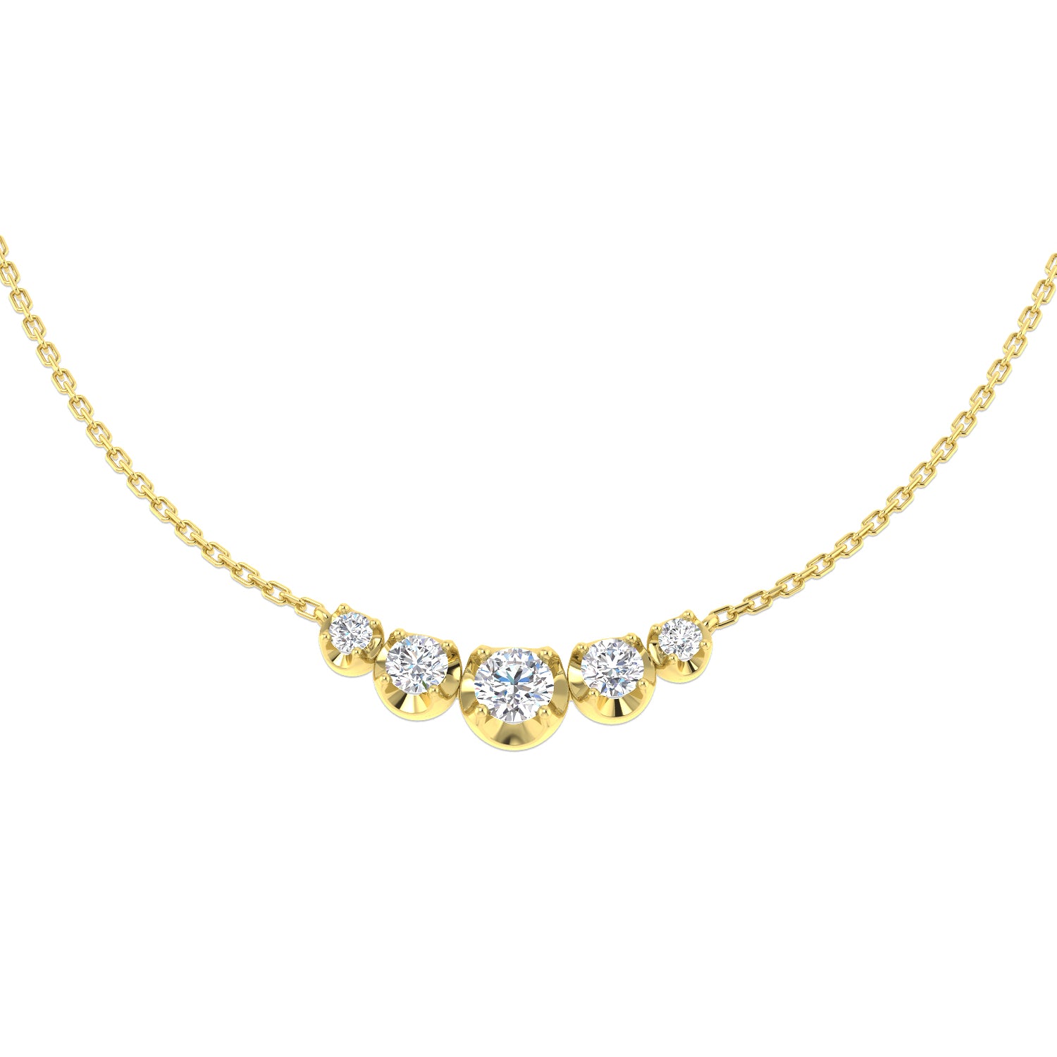 Round Diamond Necklace