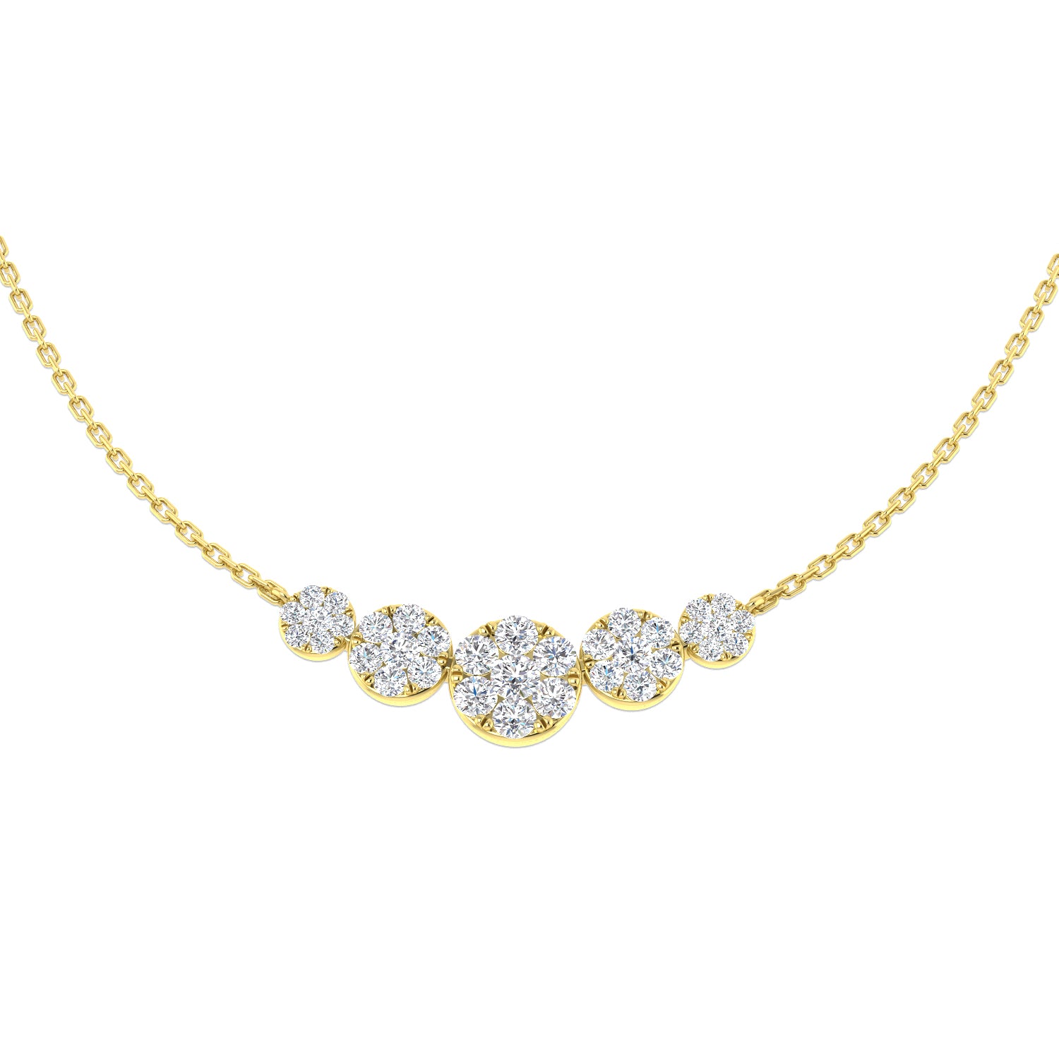 Round Diamond Necklace