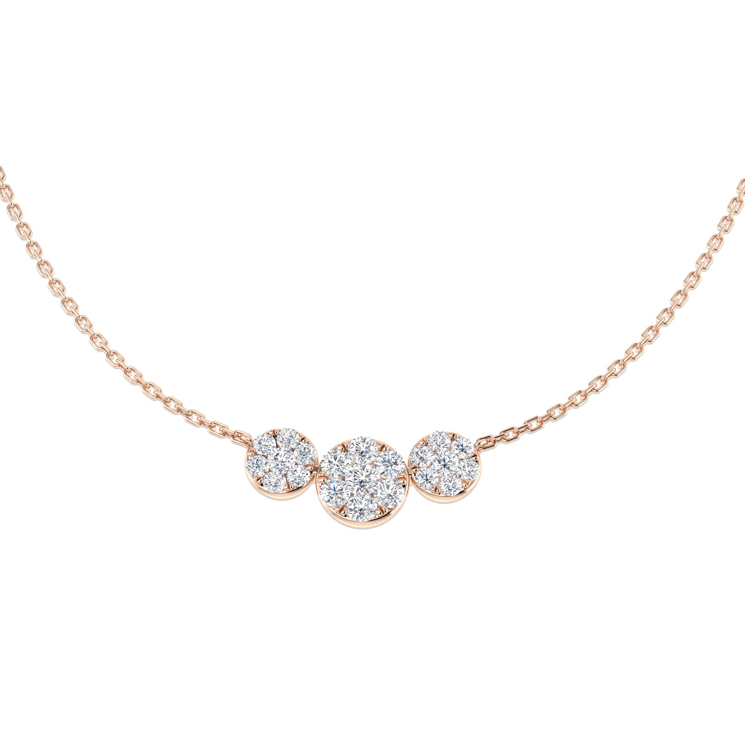 Round Diamond Necklace