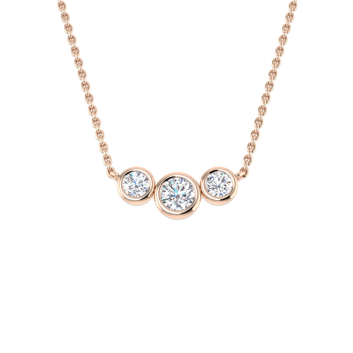 Round Diamond Necklace