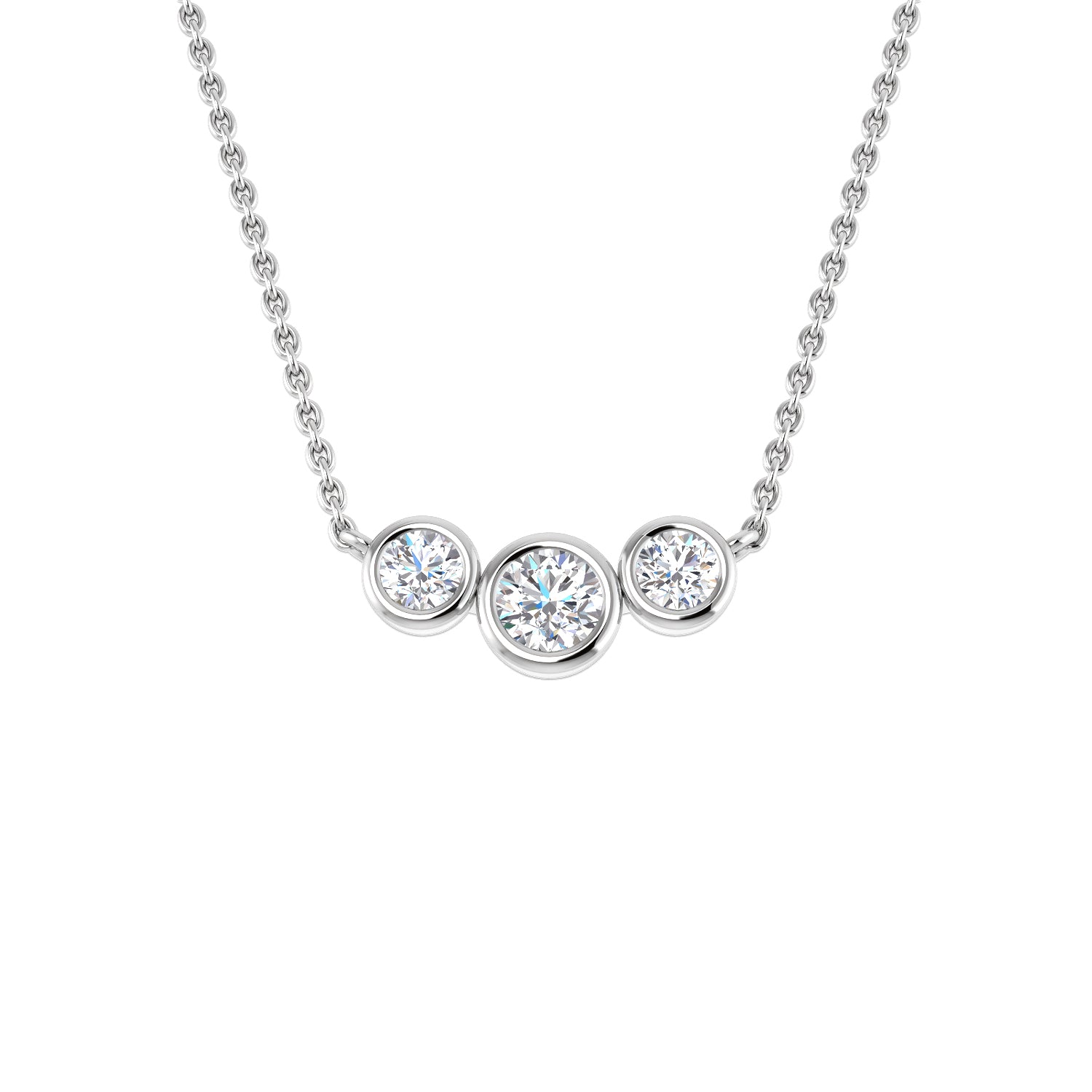Round Diamond Necklace