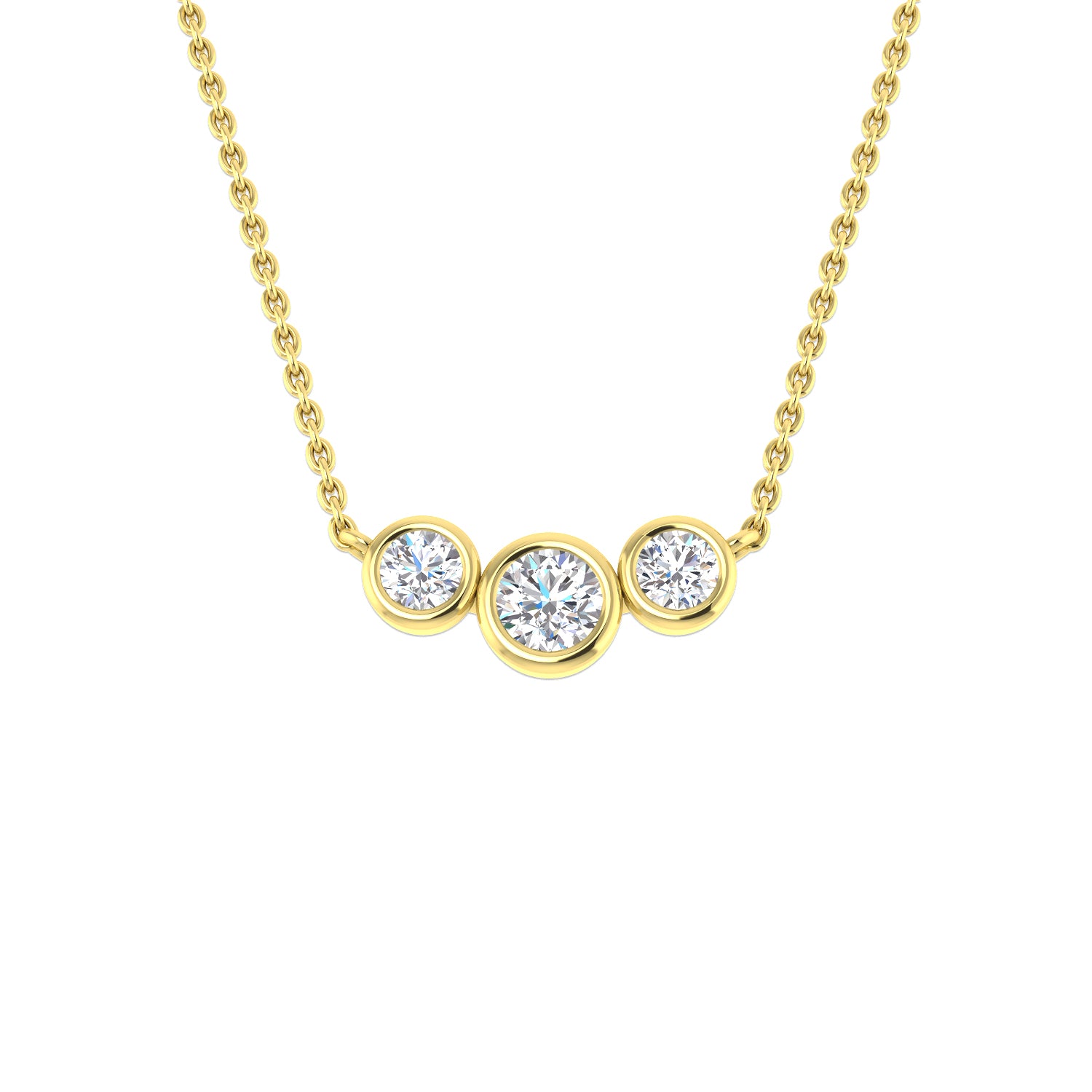 Round Diamond Necklace