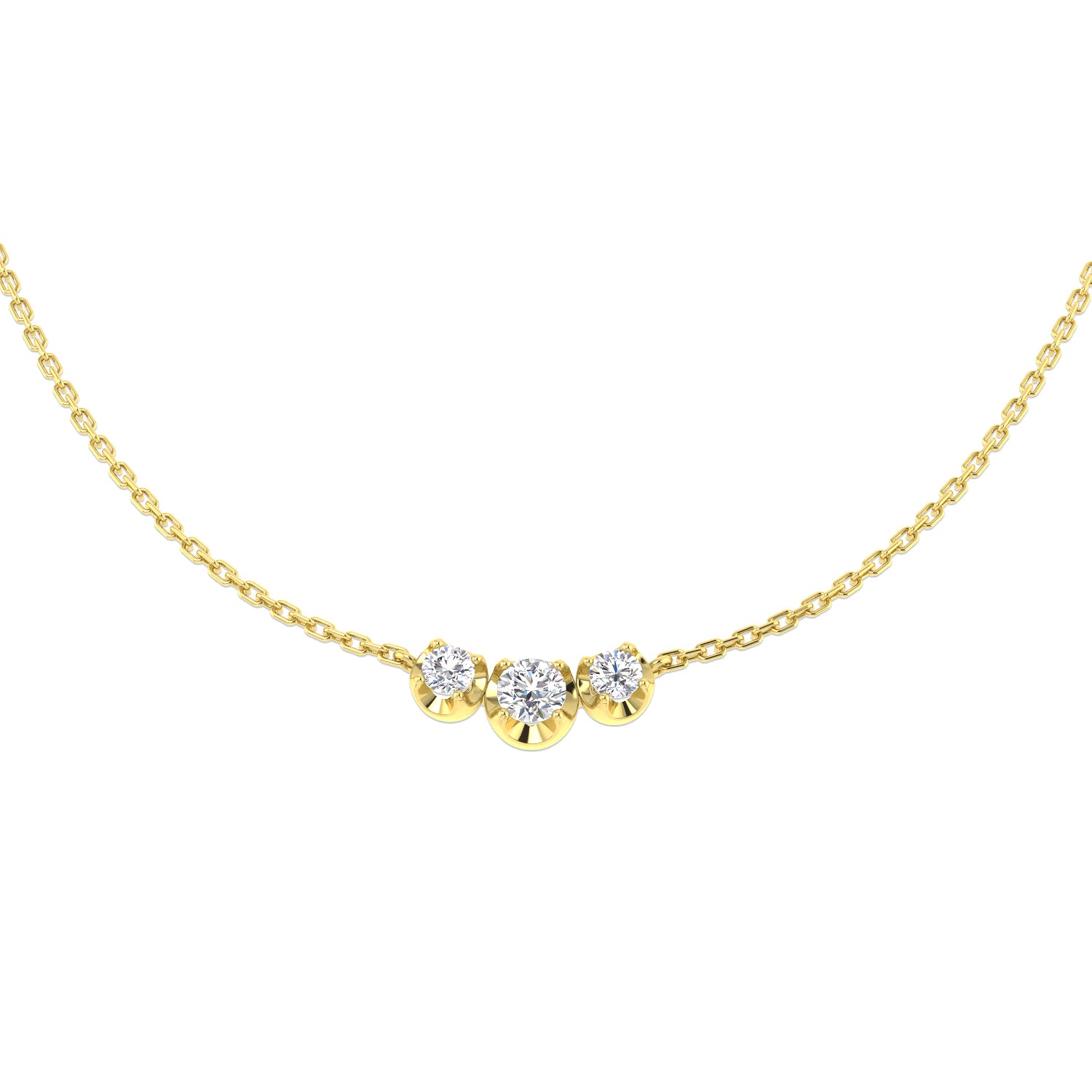 Round Diamond Necklace
