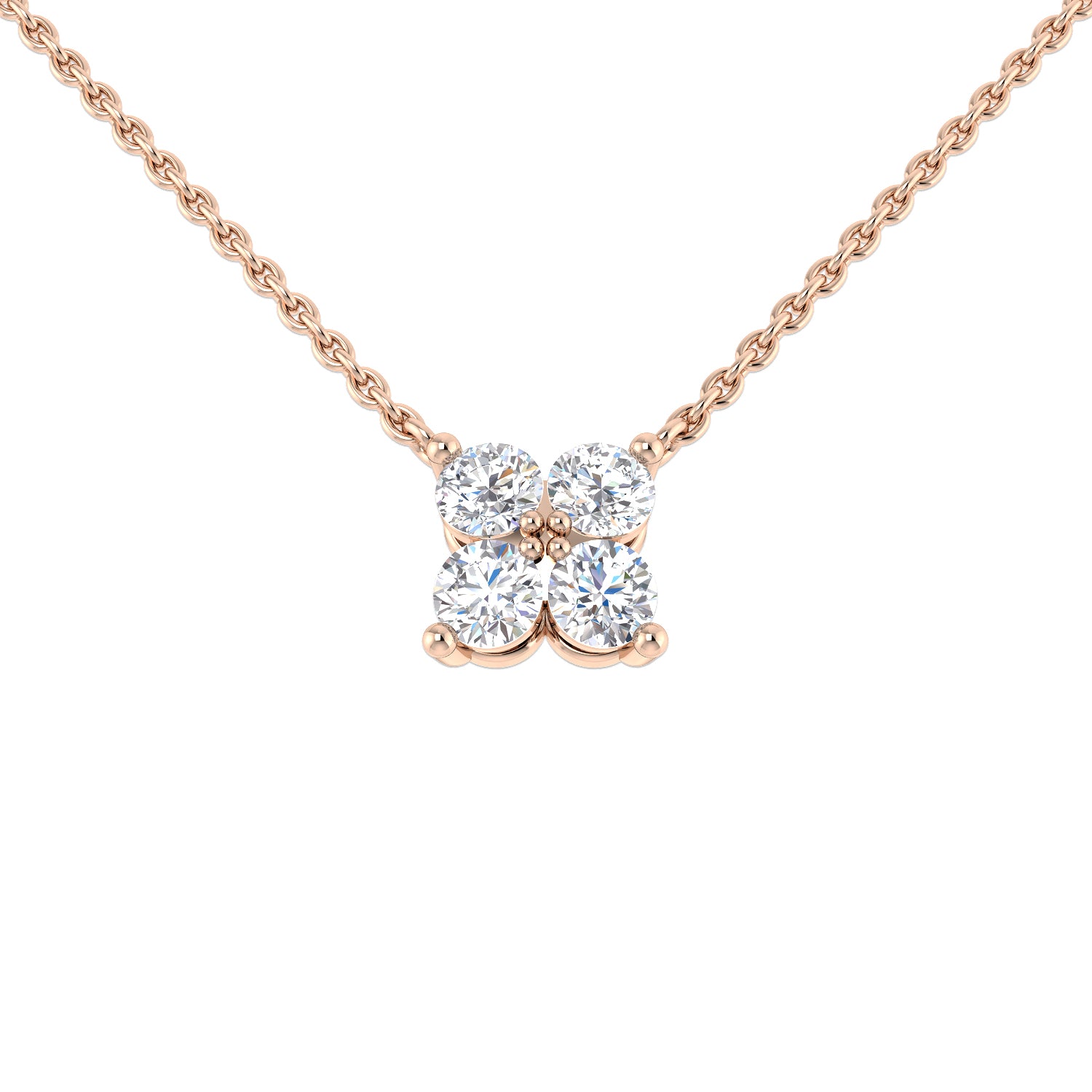 Round Diamond Necklace