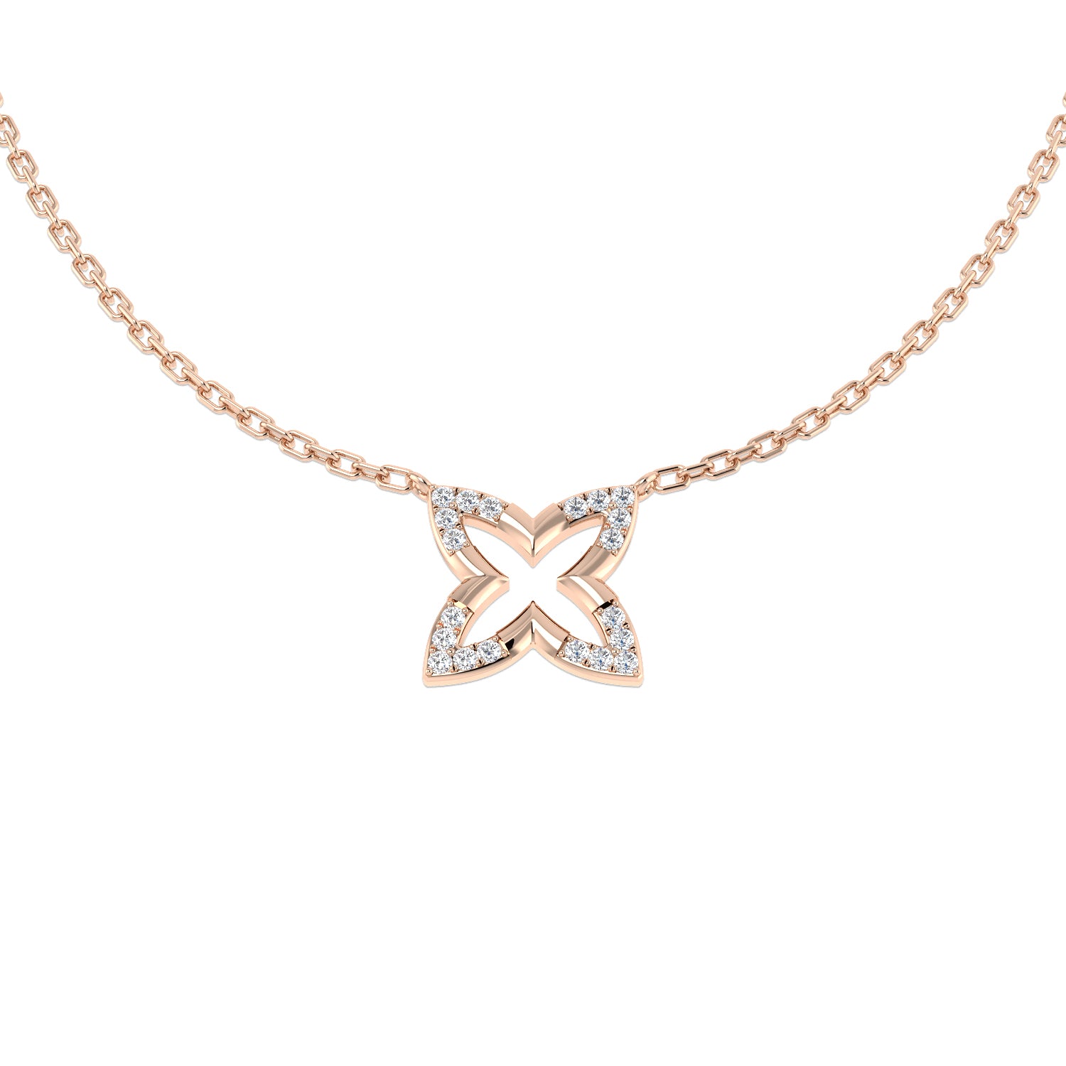 Round Diamond Necklace