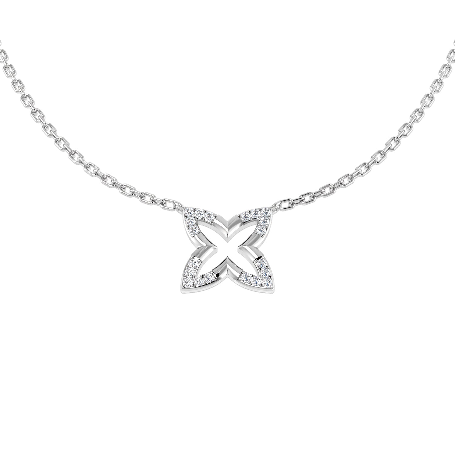 Round Diamond Necklace