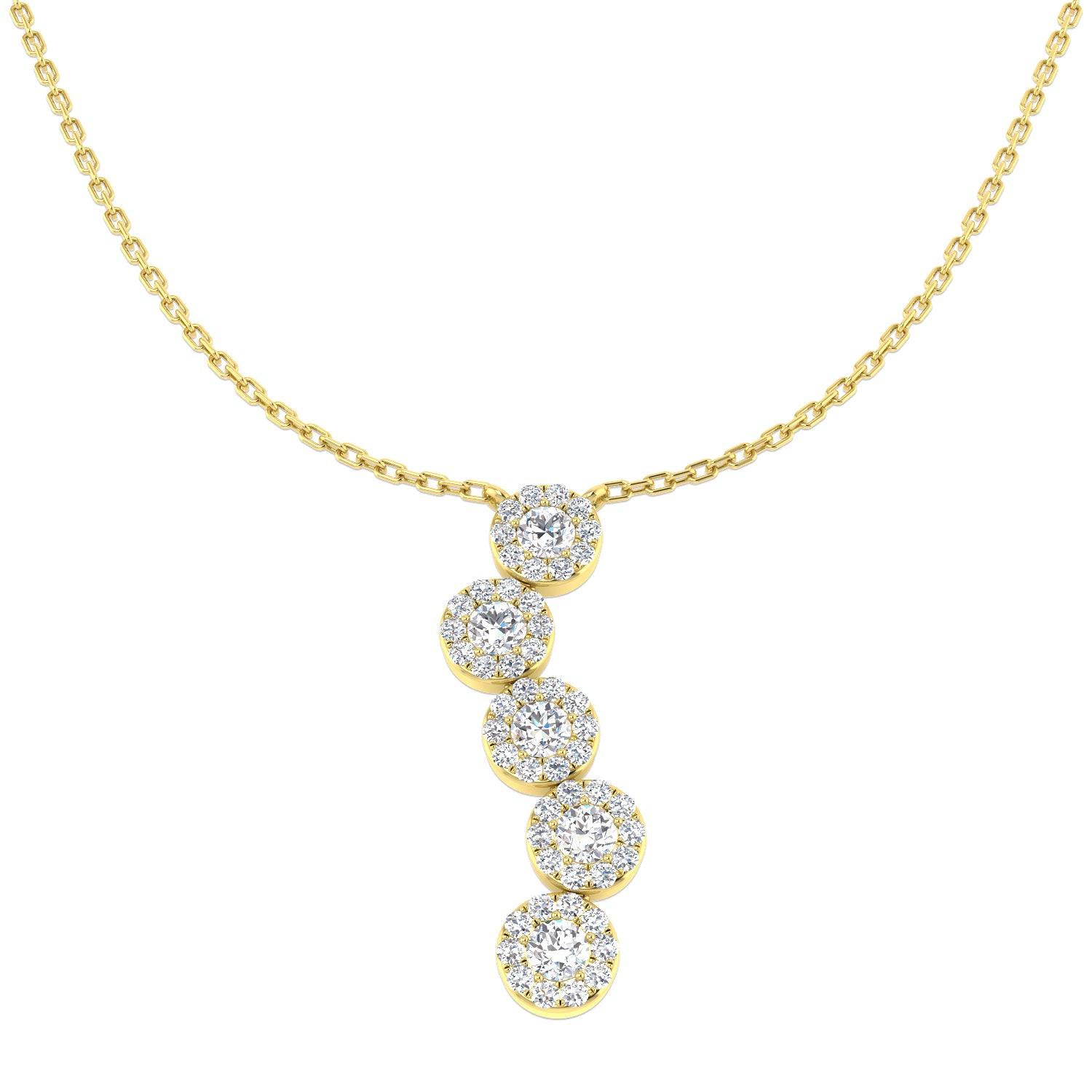 Round Diamond Necklace