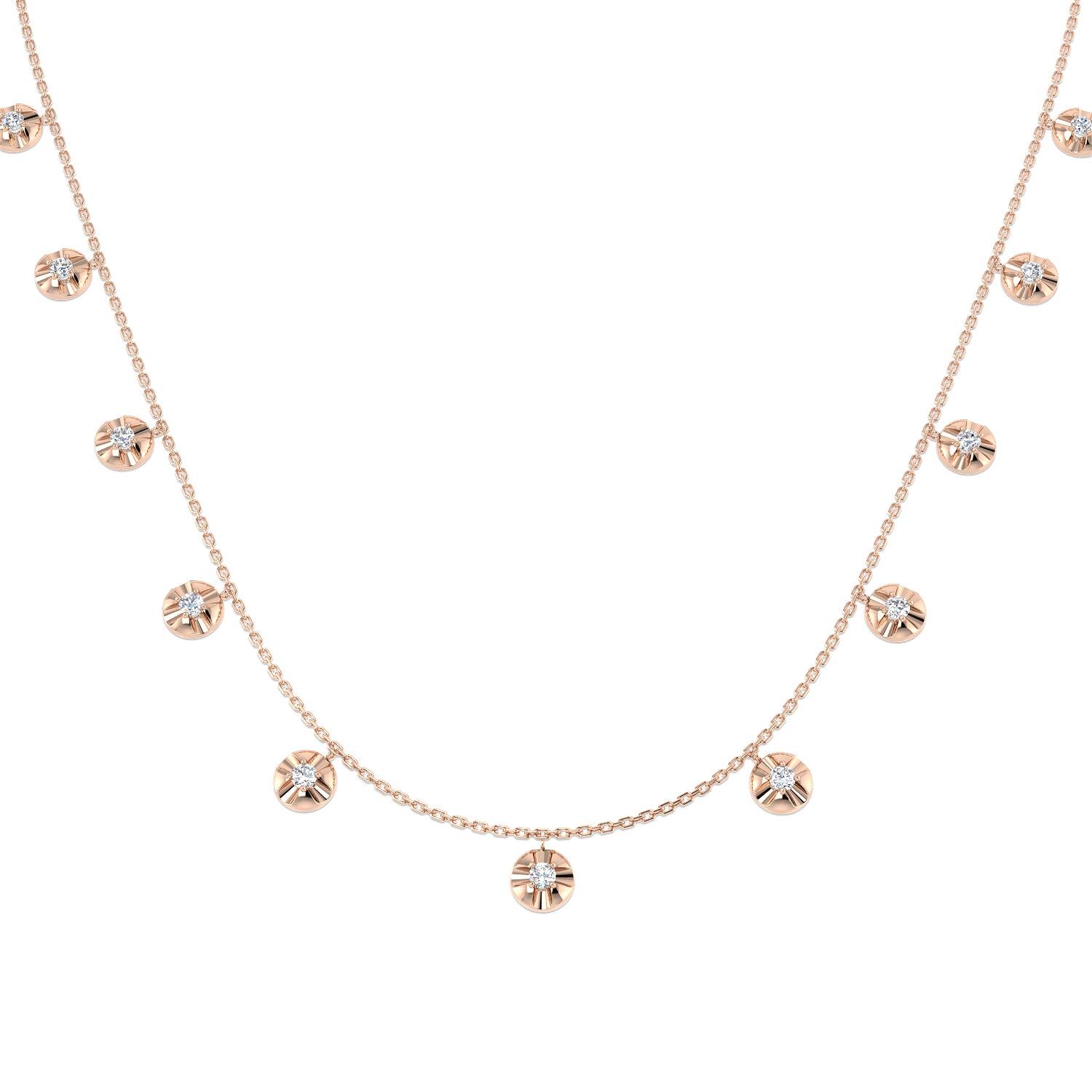 Round Diamond Necklace