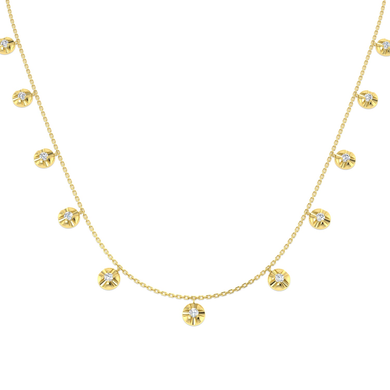 Round Diamond Necklace