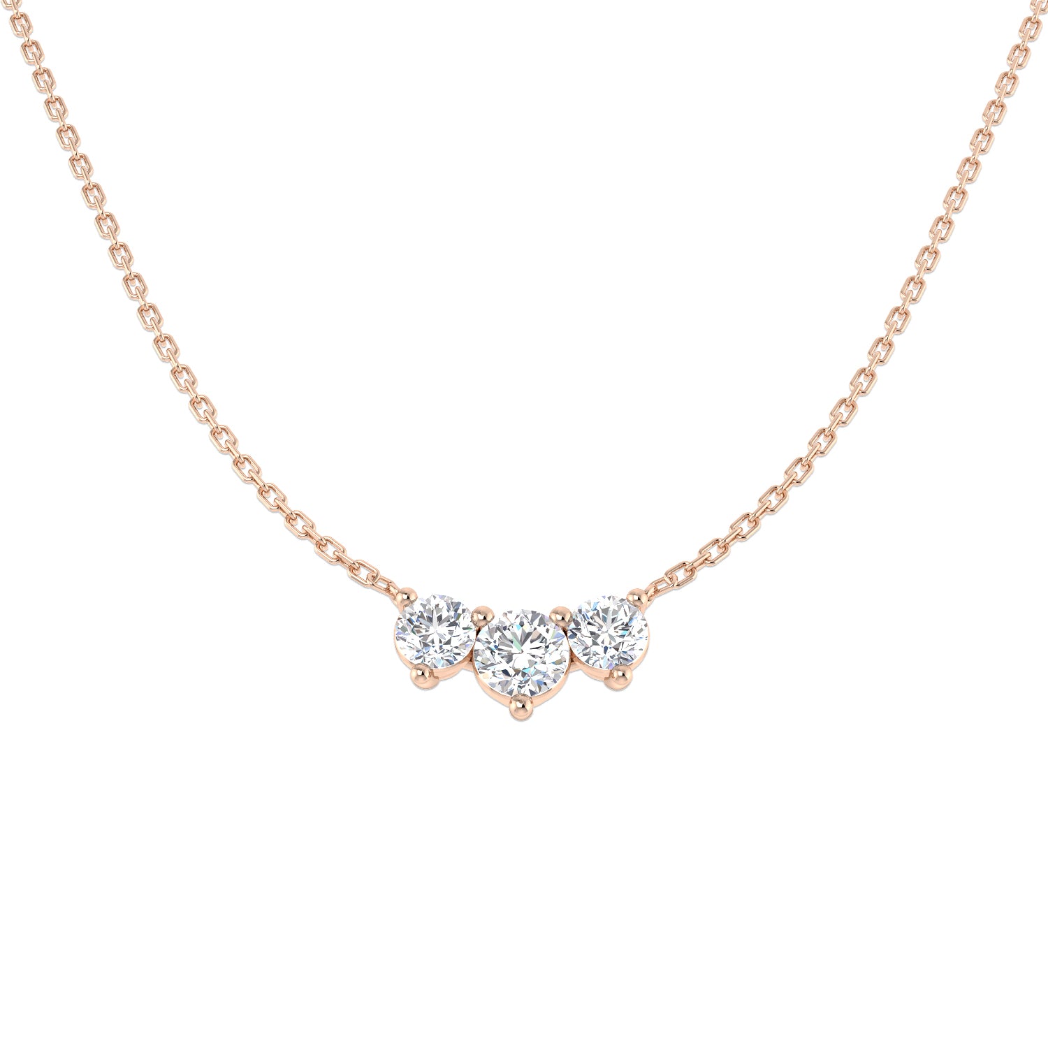 Round Diamond Necklace