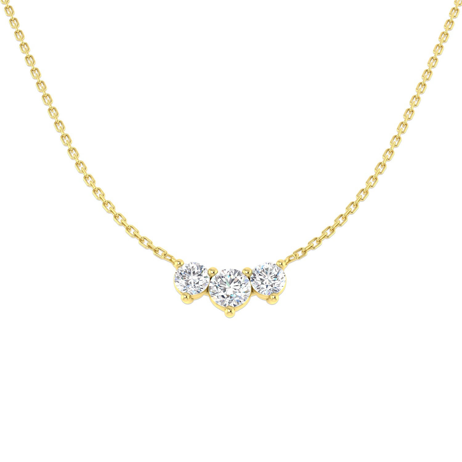 Round Diamond Necklace
