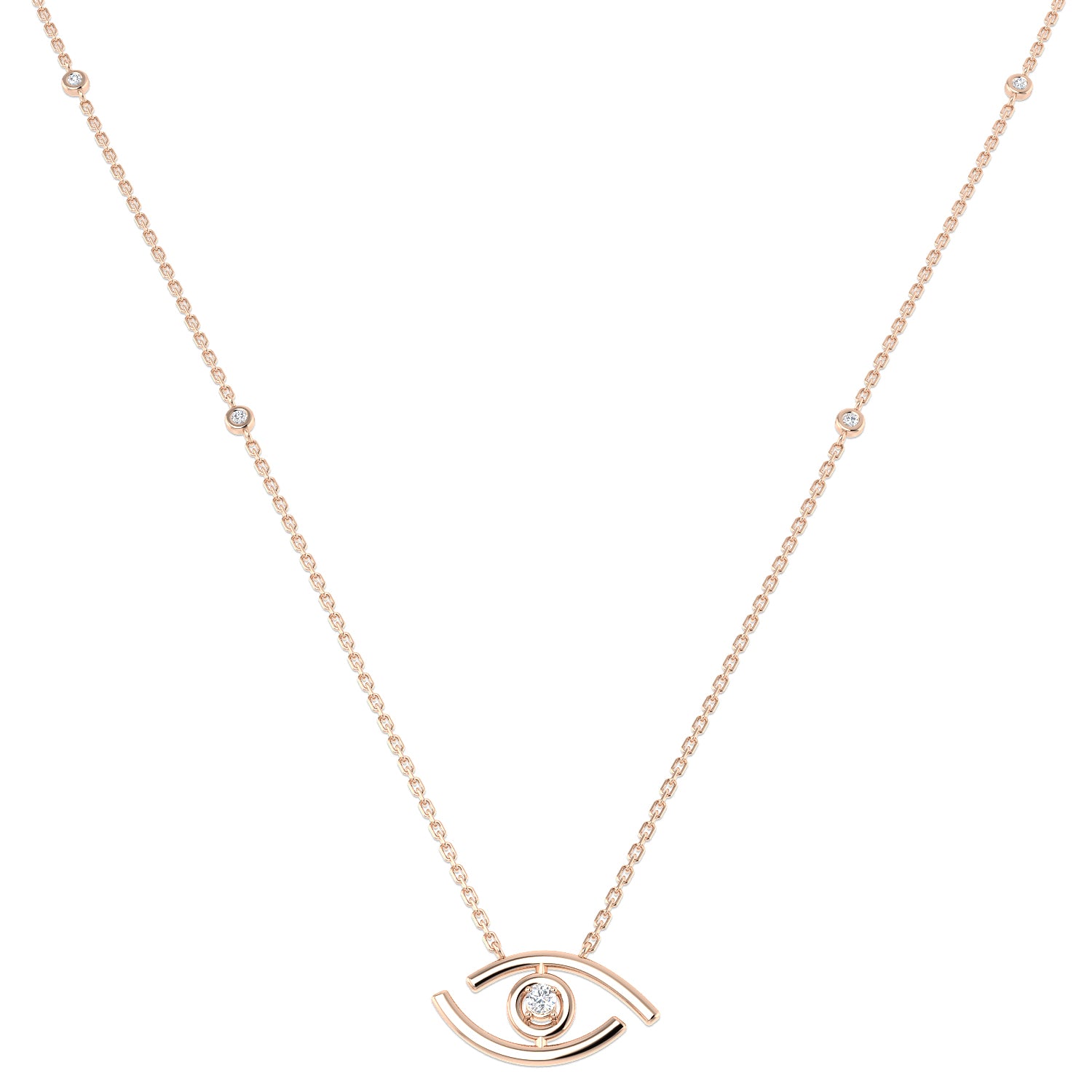 Round Diamond Necklace
