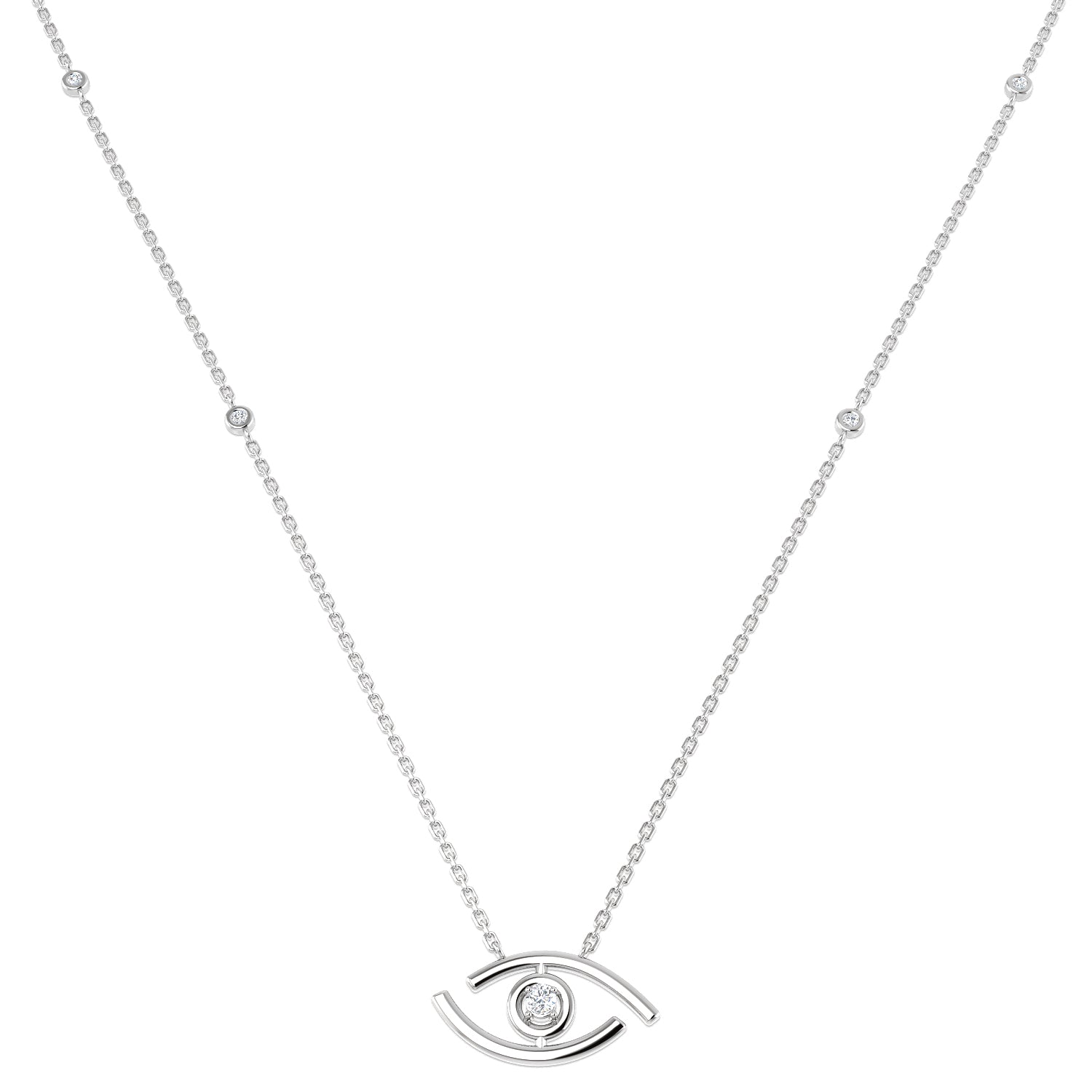 Round Diamond Necklace
