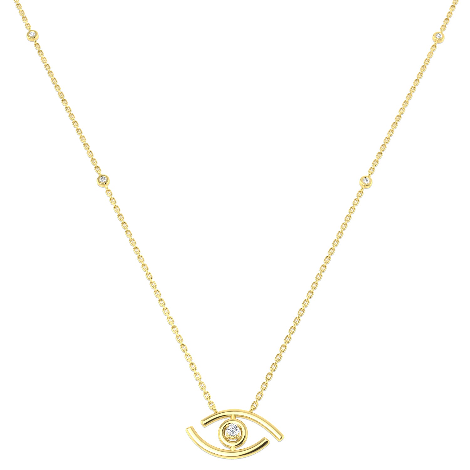 Round Diamond Necklace