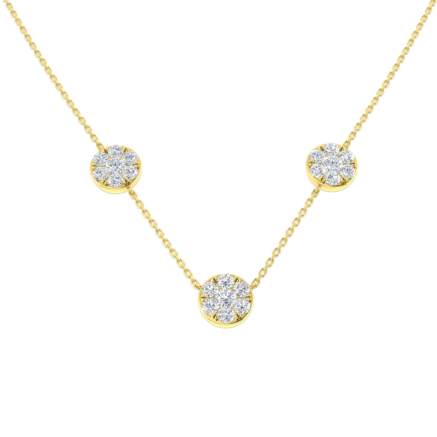 Round Diamond Necklace
